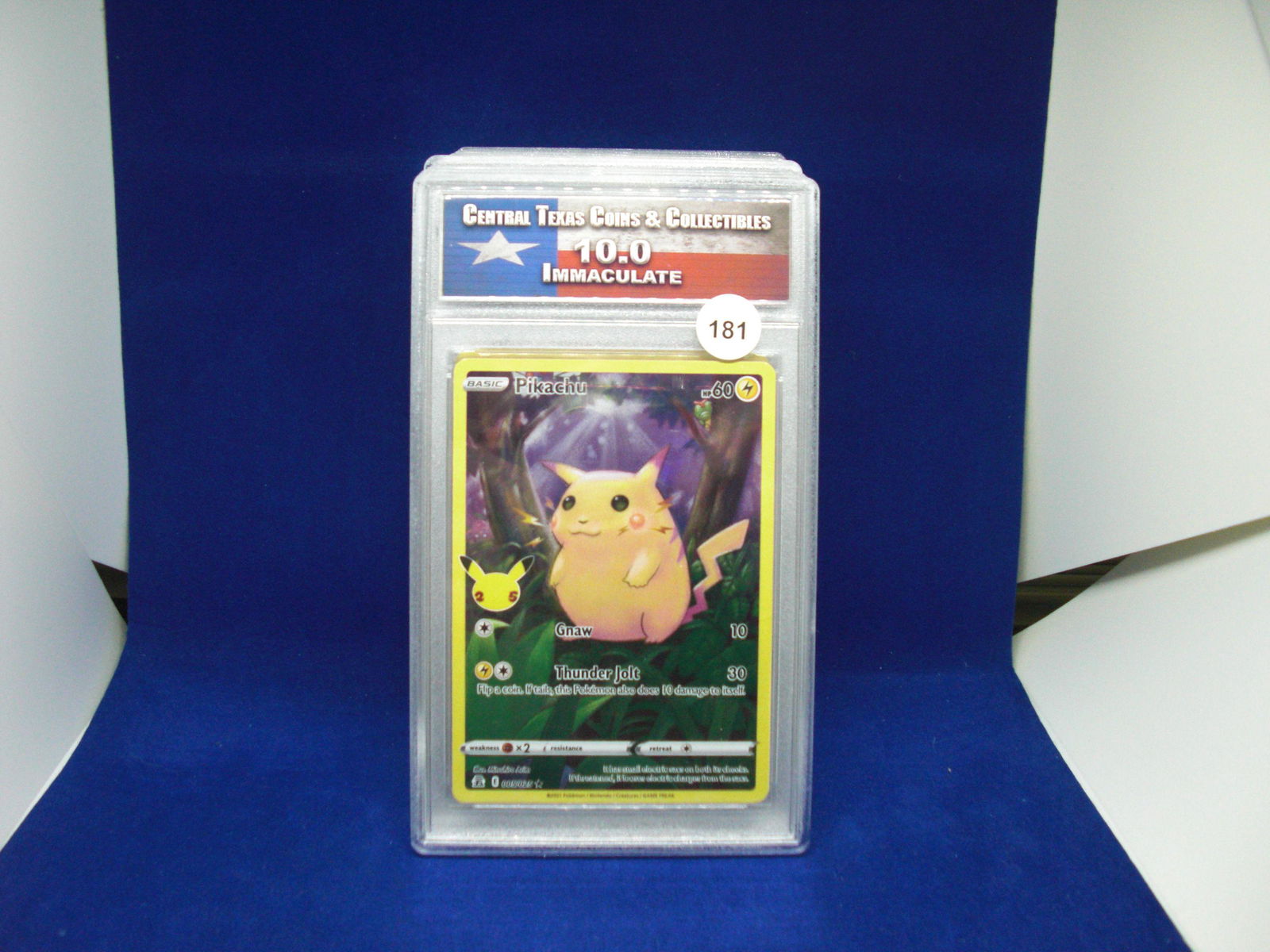 ctcc graded pokemon pikachu mint 10 (1 of 1)