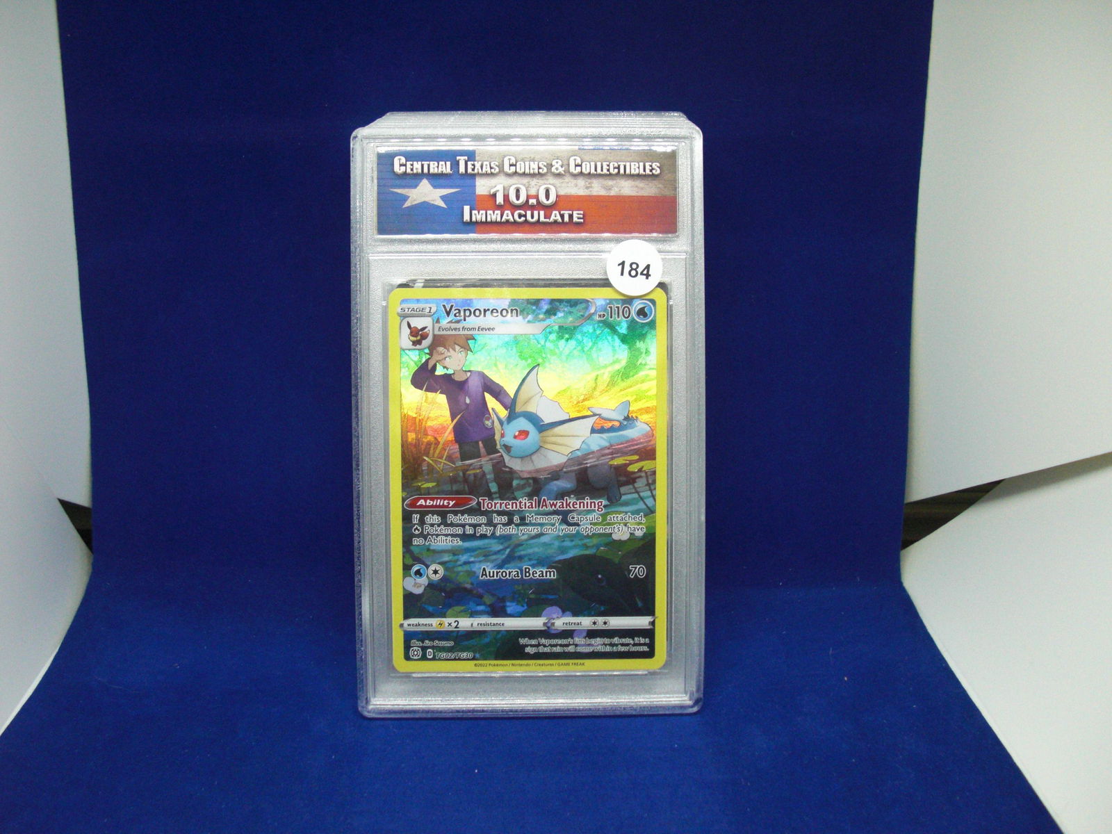 ctcc graded pokemon vaporeon mint 10 (1 of 1)