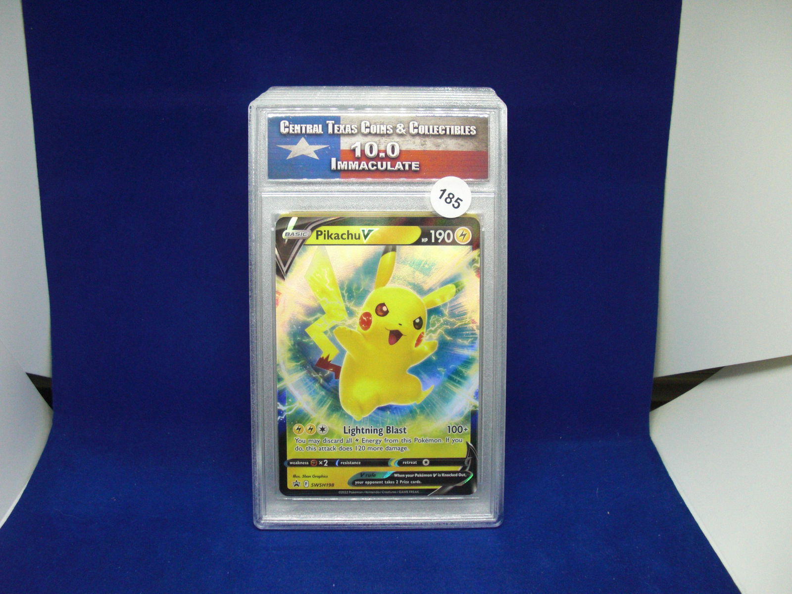 ctcc graded pokemon pikachuv mint 10 (1 of 1)