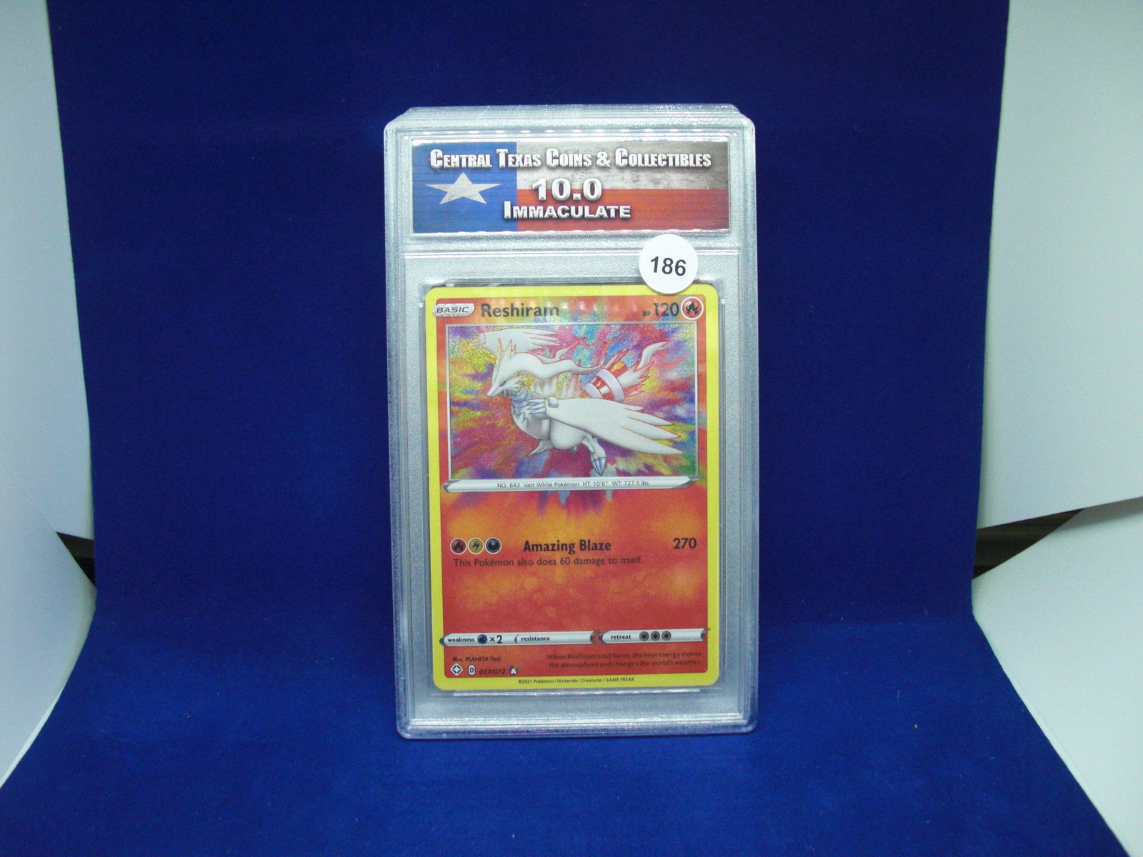 ctcc graded pokemon reshiram mint 10 (1 of 1)