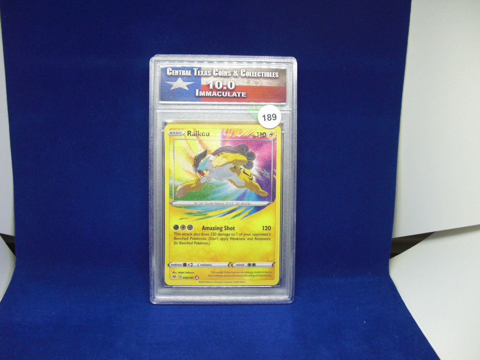 ctcc graded pokemon raikou mint 10 (1 of 1)