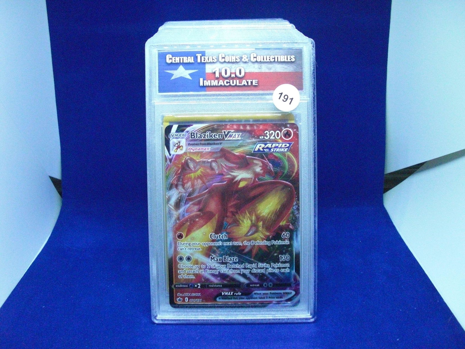 ctcc graded pokemon blazikenvmax mint 10 (1 of 1)
