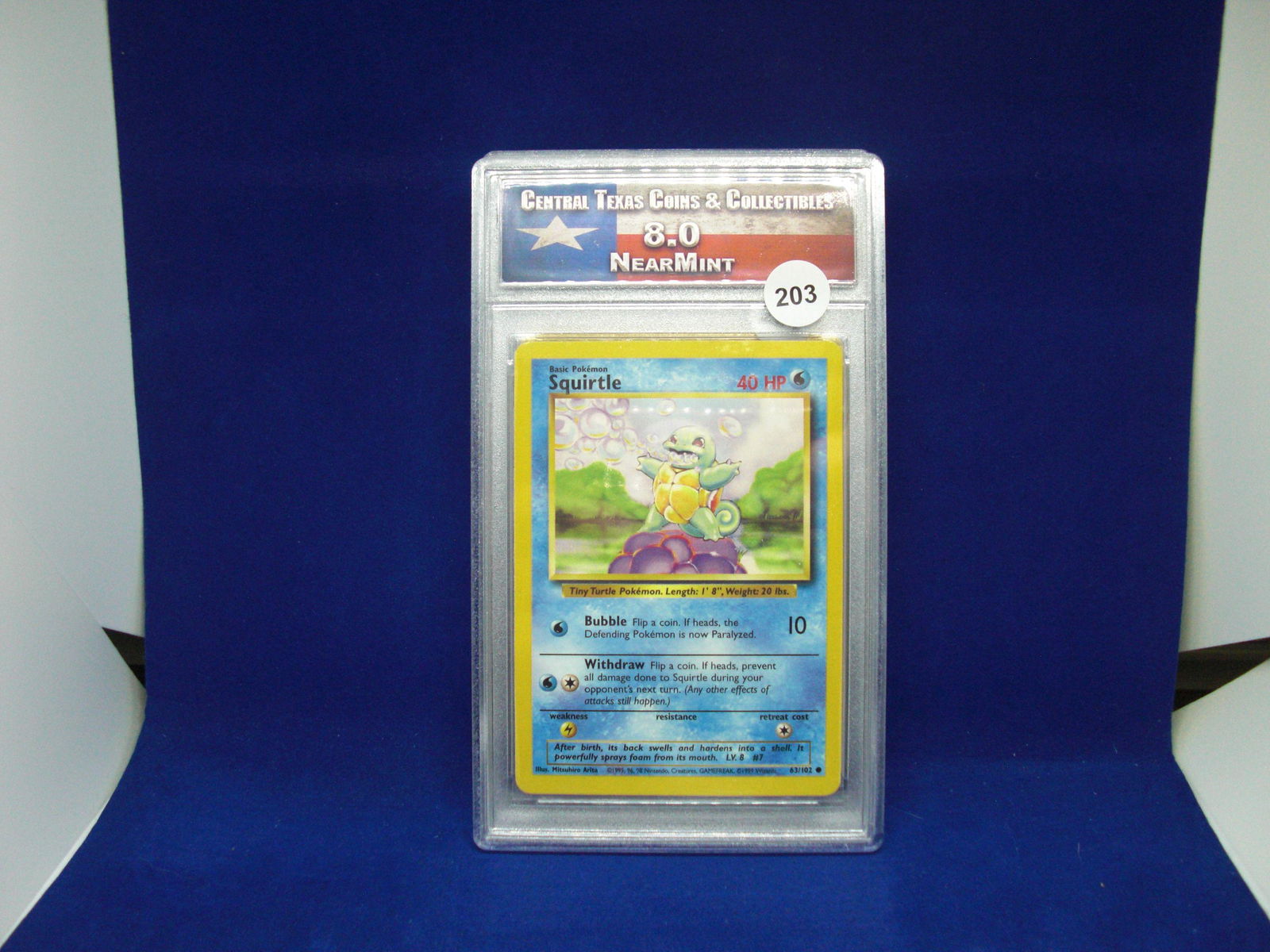 ctcc graded pokemon squirtle mint 8 (1 of 1)
