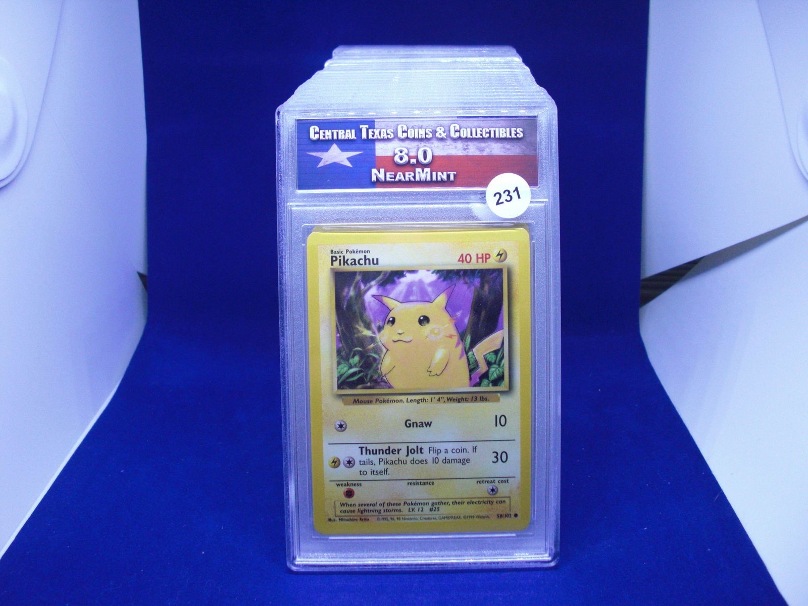 ctcc graded pokemon pikachu mint 8 (1 of 1)