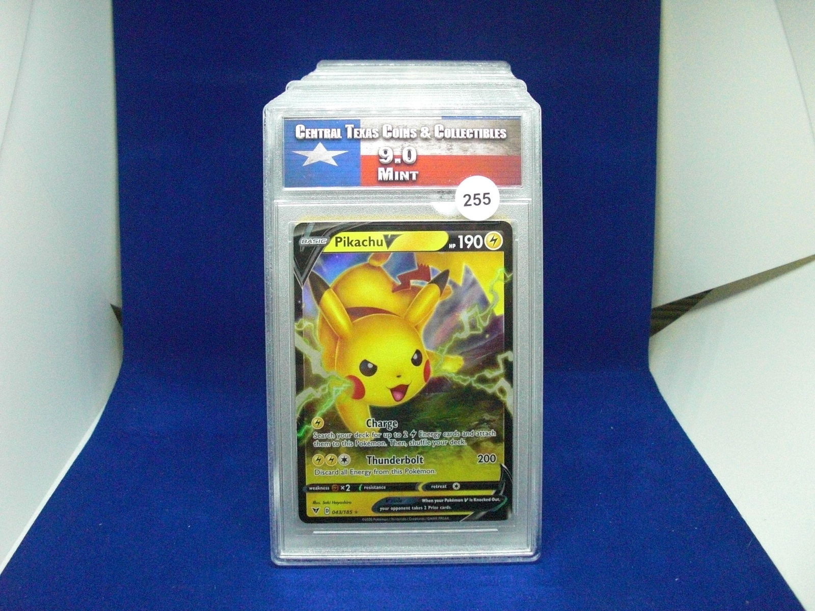 ctcc graded pokemon pikachuv mint 9 (1 of 1)