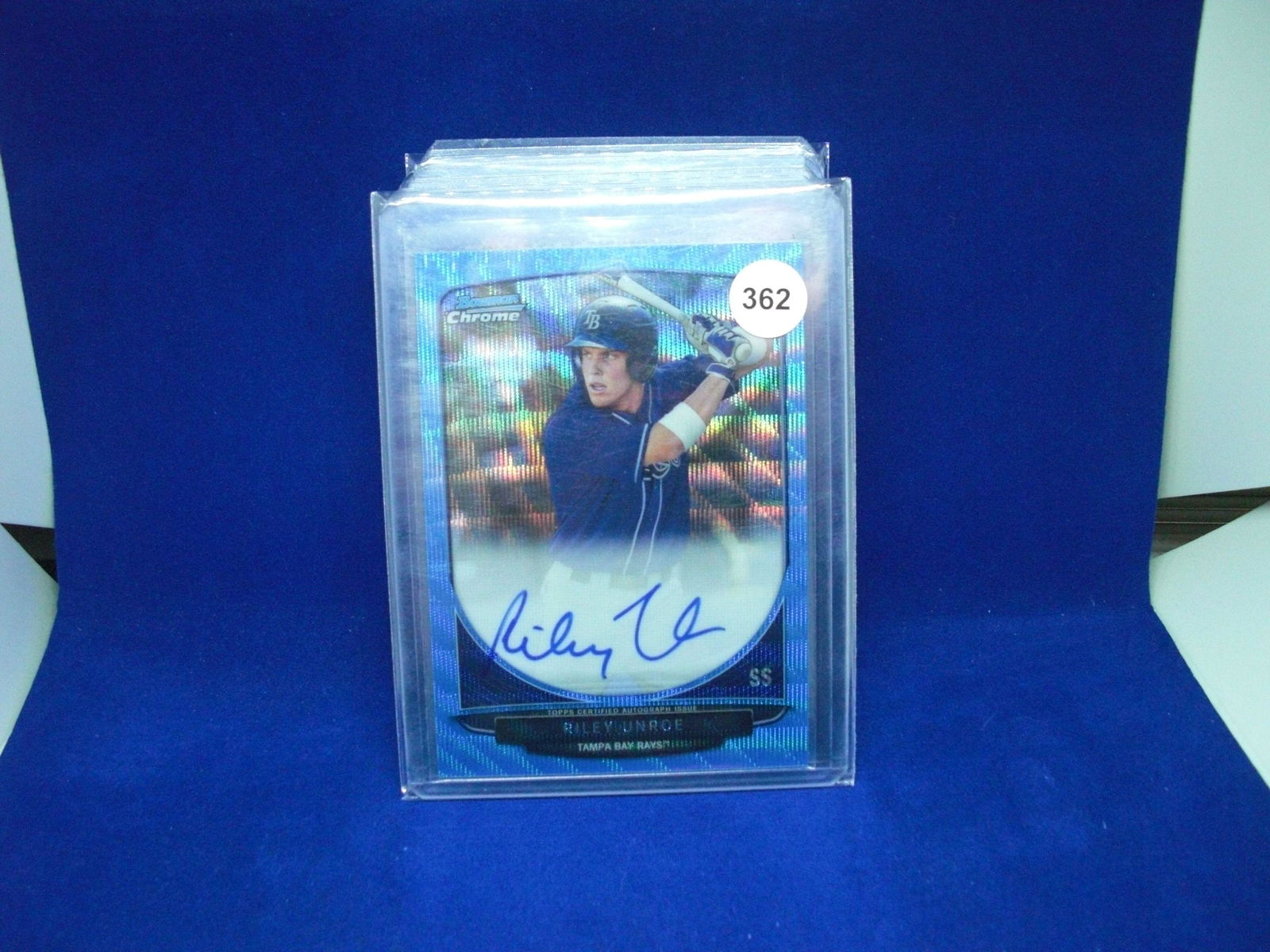 riley unroe auto blue bowman chrome #29/50 (1 of 1)