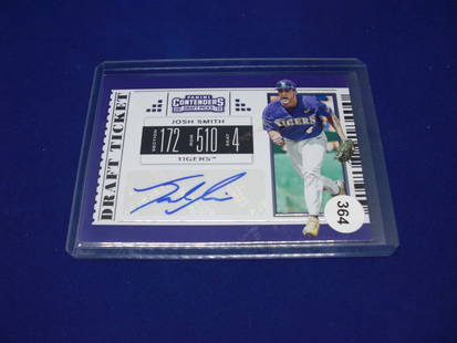 josh smith auto: in top loader