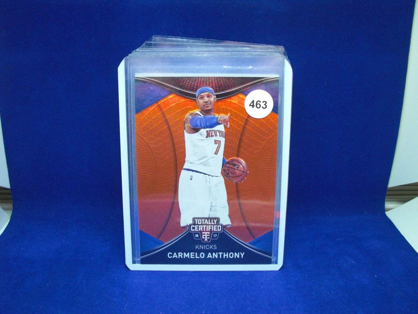 carmelo anthony totally certified #48/60: in top loader