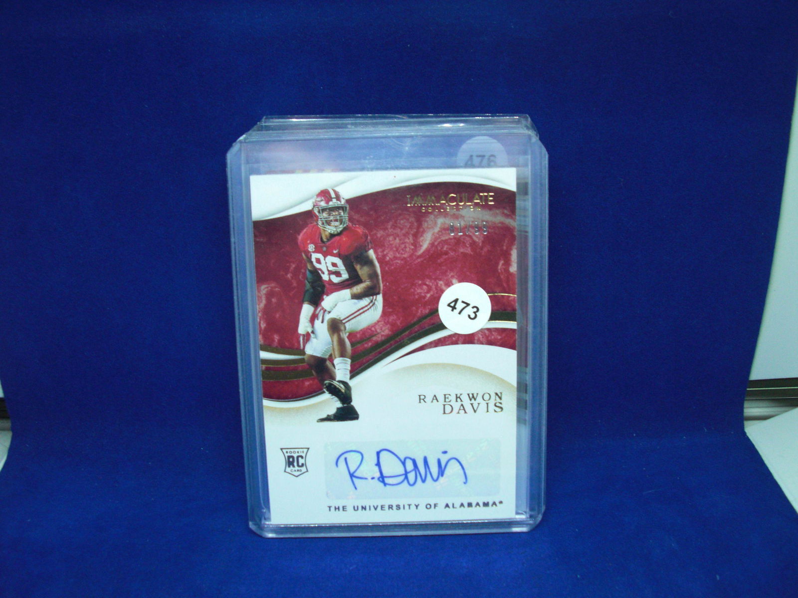 immaculate rookie raekon davis auto #81/99 (1 of 1)
