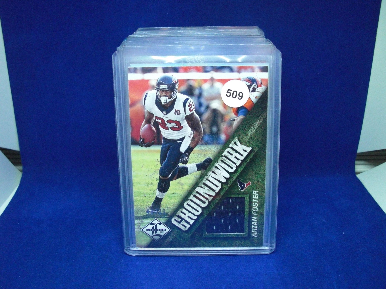 adrian foster jersey: in top loader