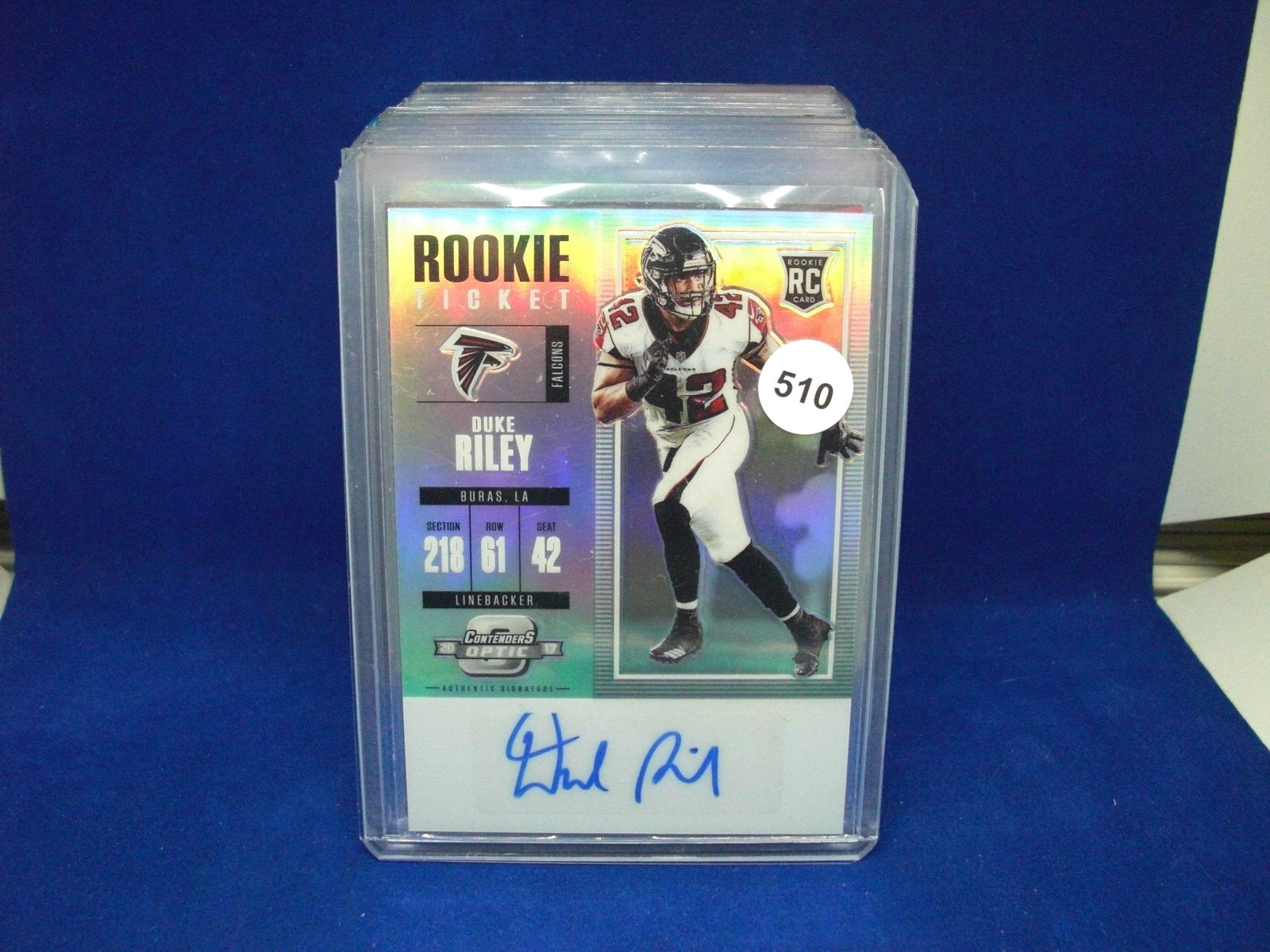 duke riley rookie auto (1 of 1)
