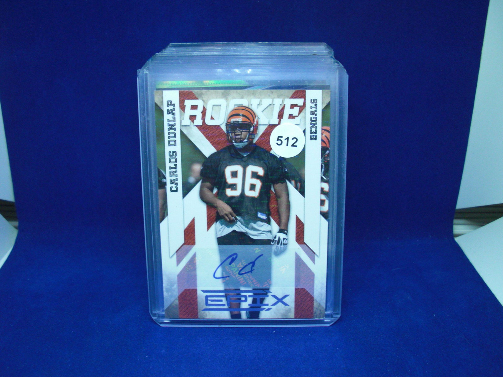carlos dunlap auto #138/499: in top loader