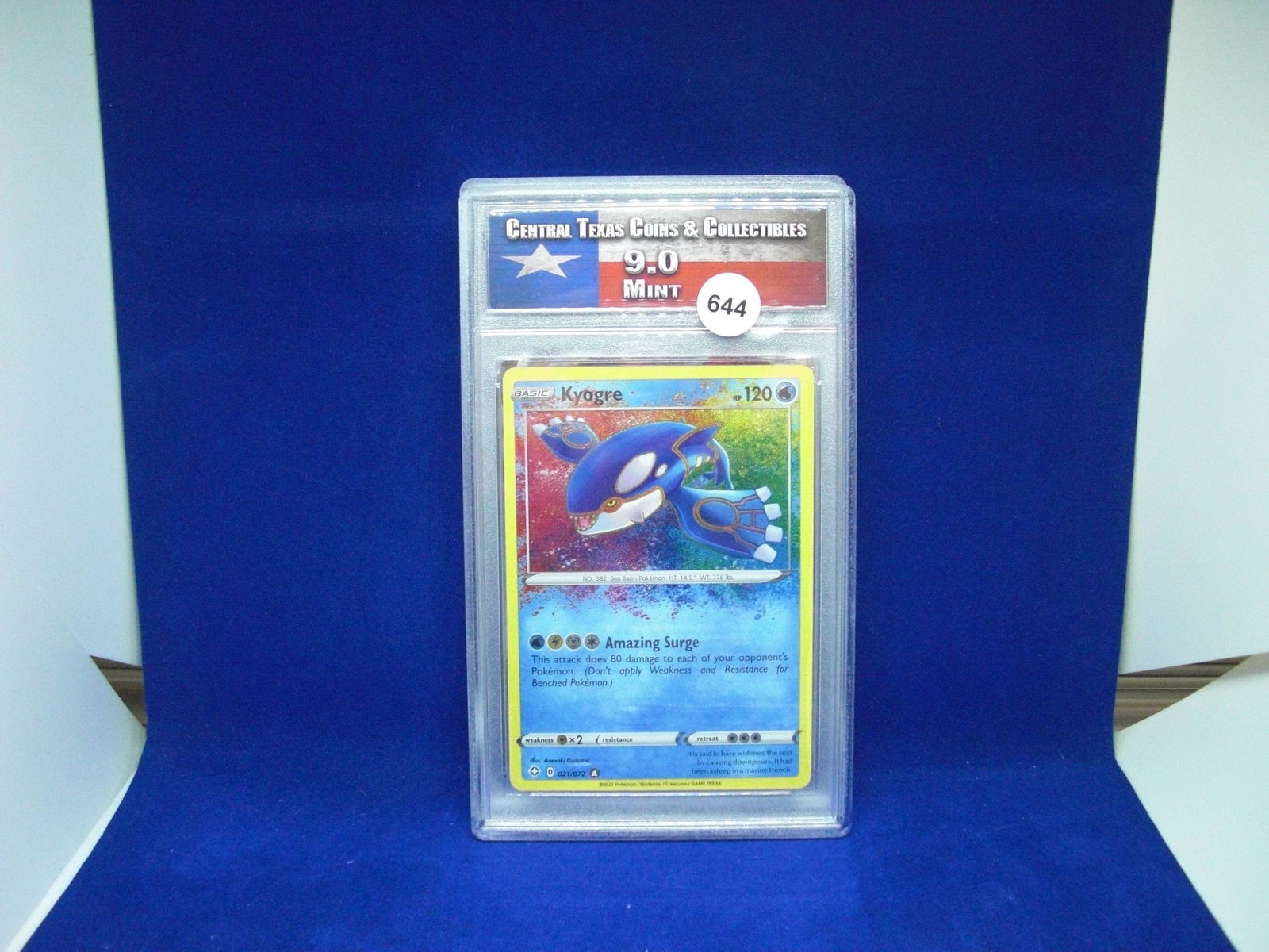ctcc graded pokemon kyogre mint 9 (1 of 1)