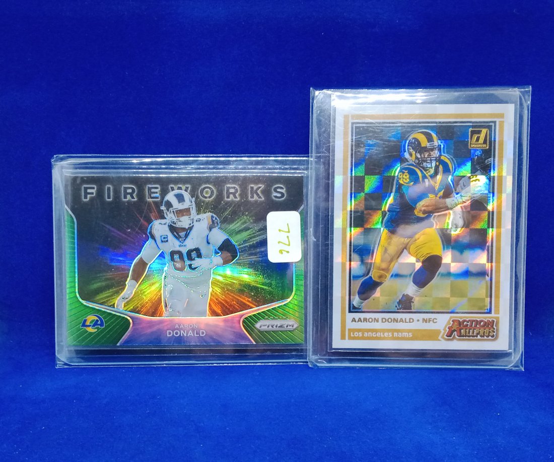Lot of 2 Aaron Donald insert cards (1 of 1)