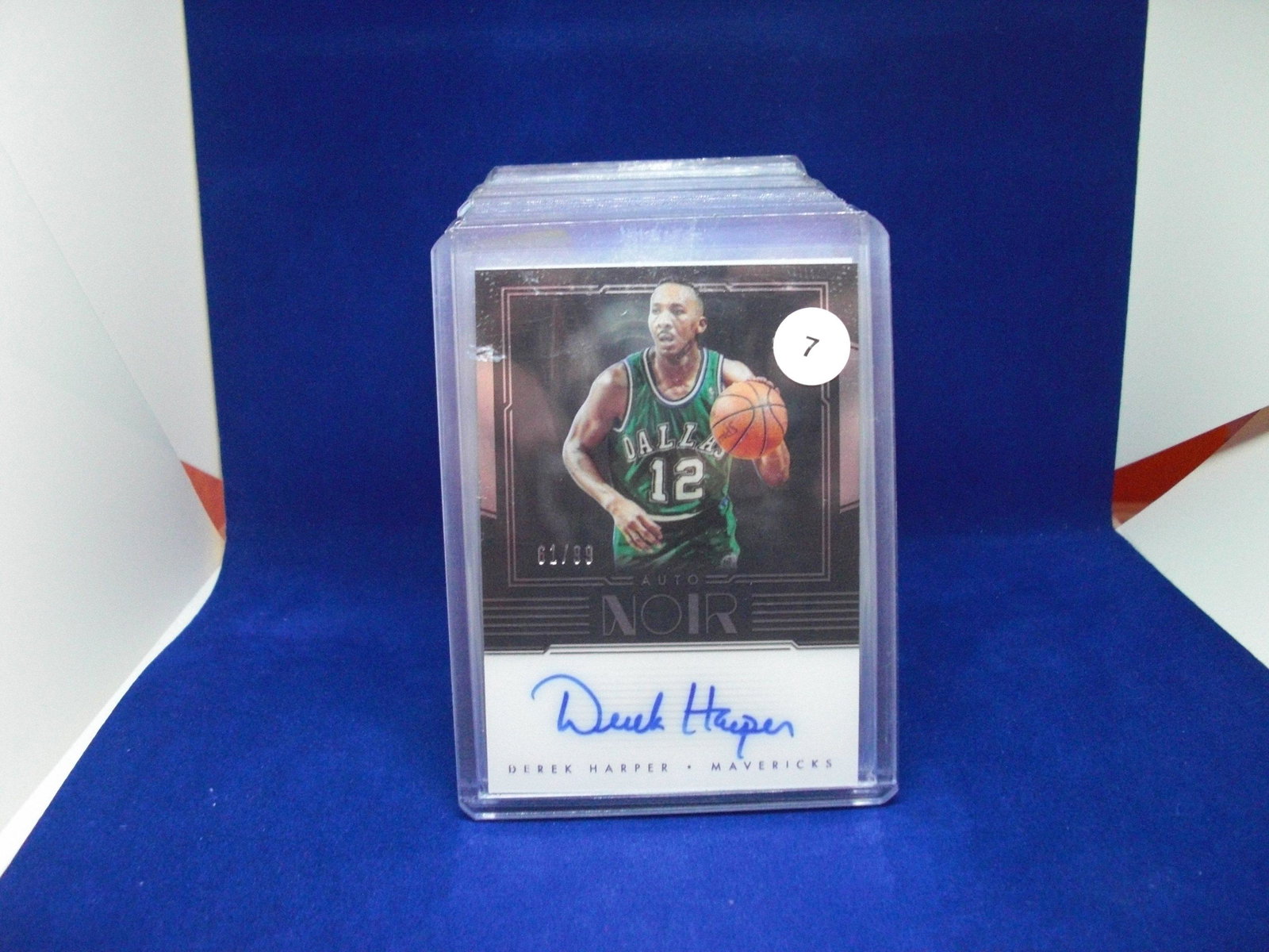 derek harper auto #01/99: in top loader