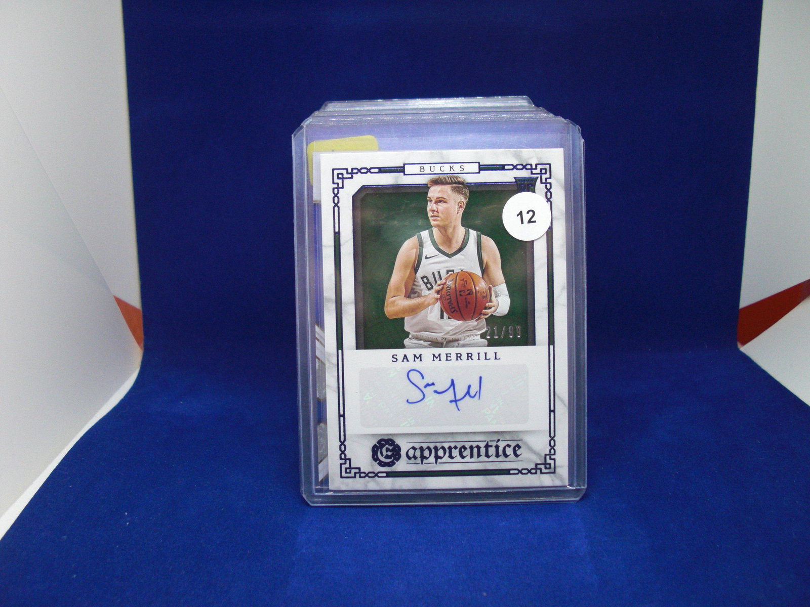 sam merrill auto #21/99: in top loader