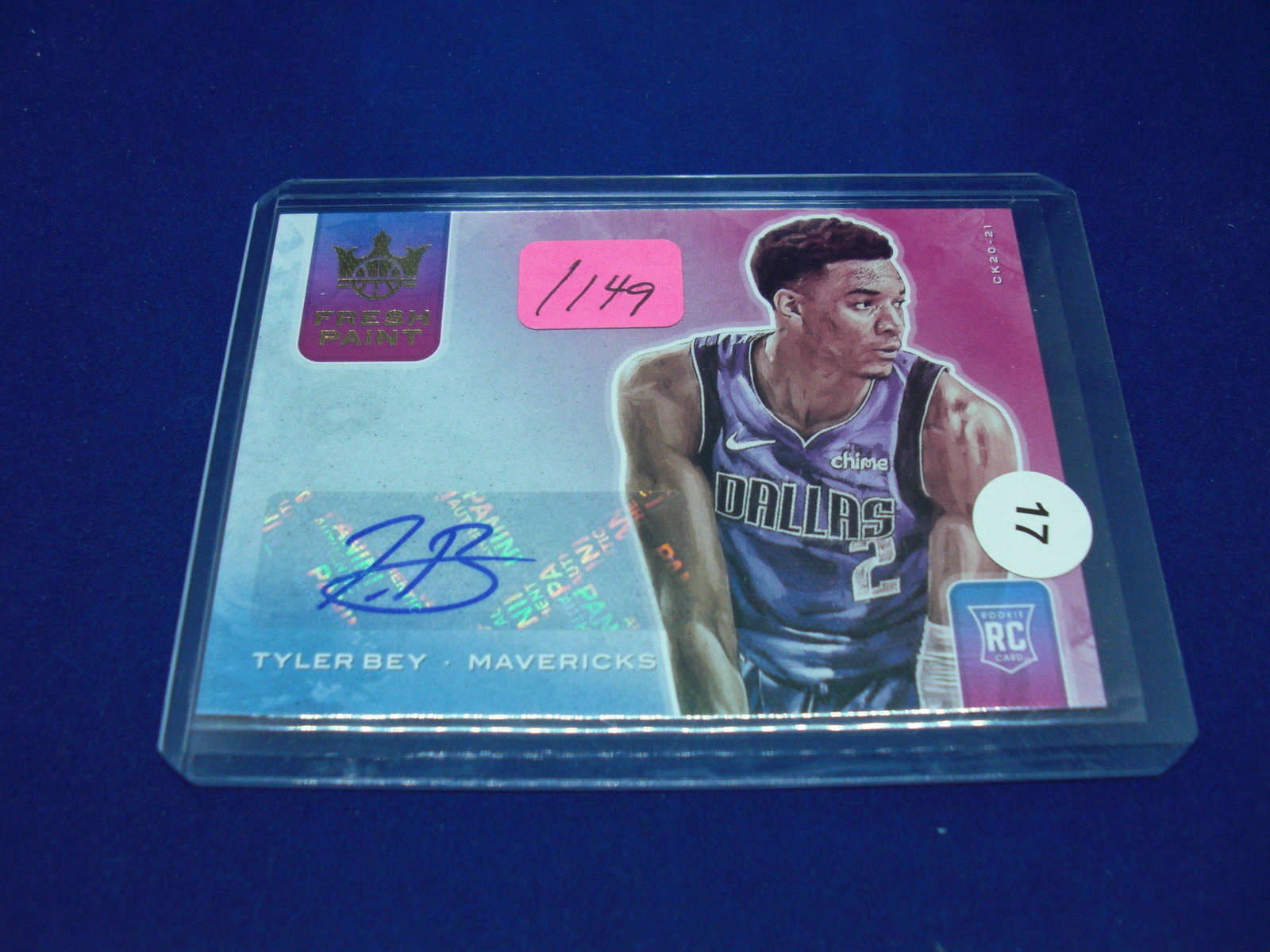 tyler bey auto rookie #064/149: in top loader