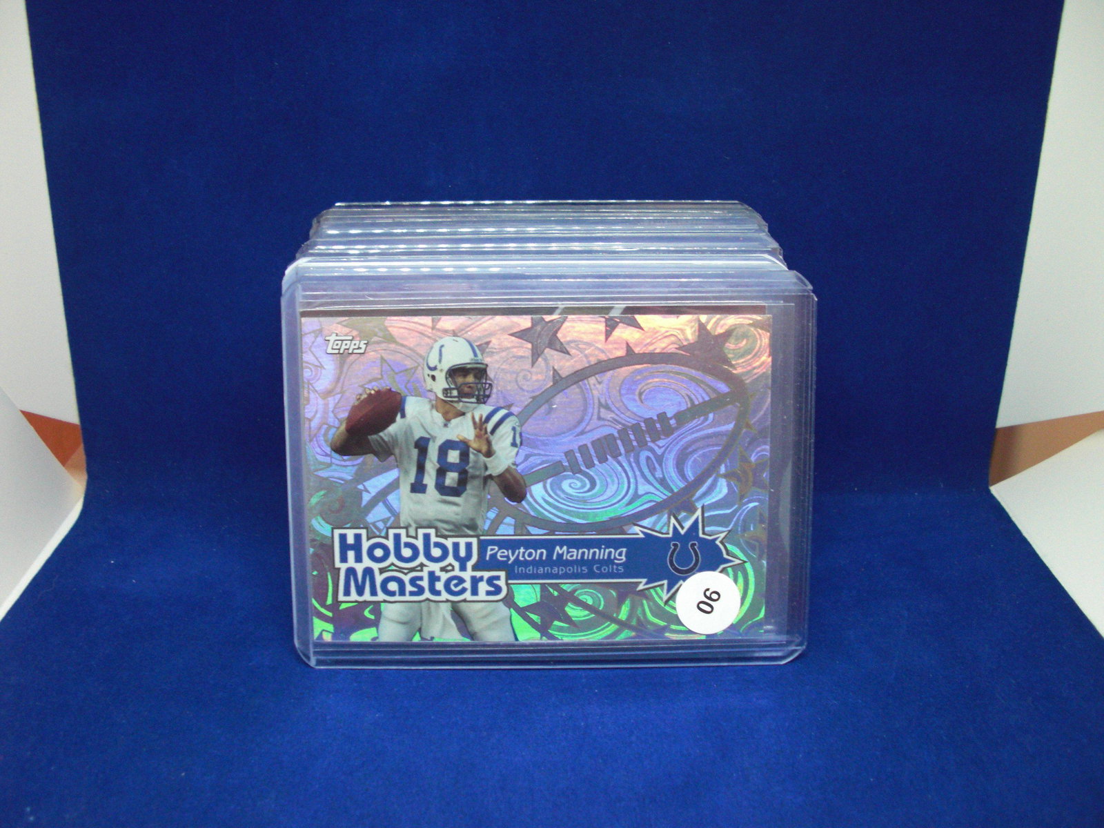 peyton maning hobby masters: in top loader