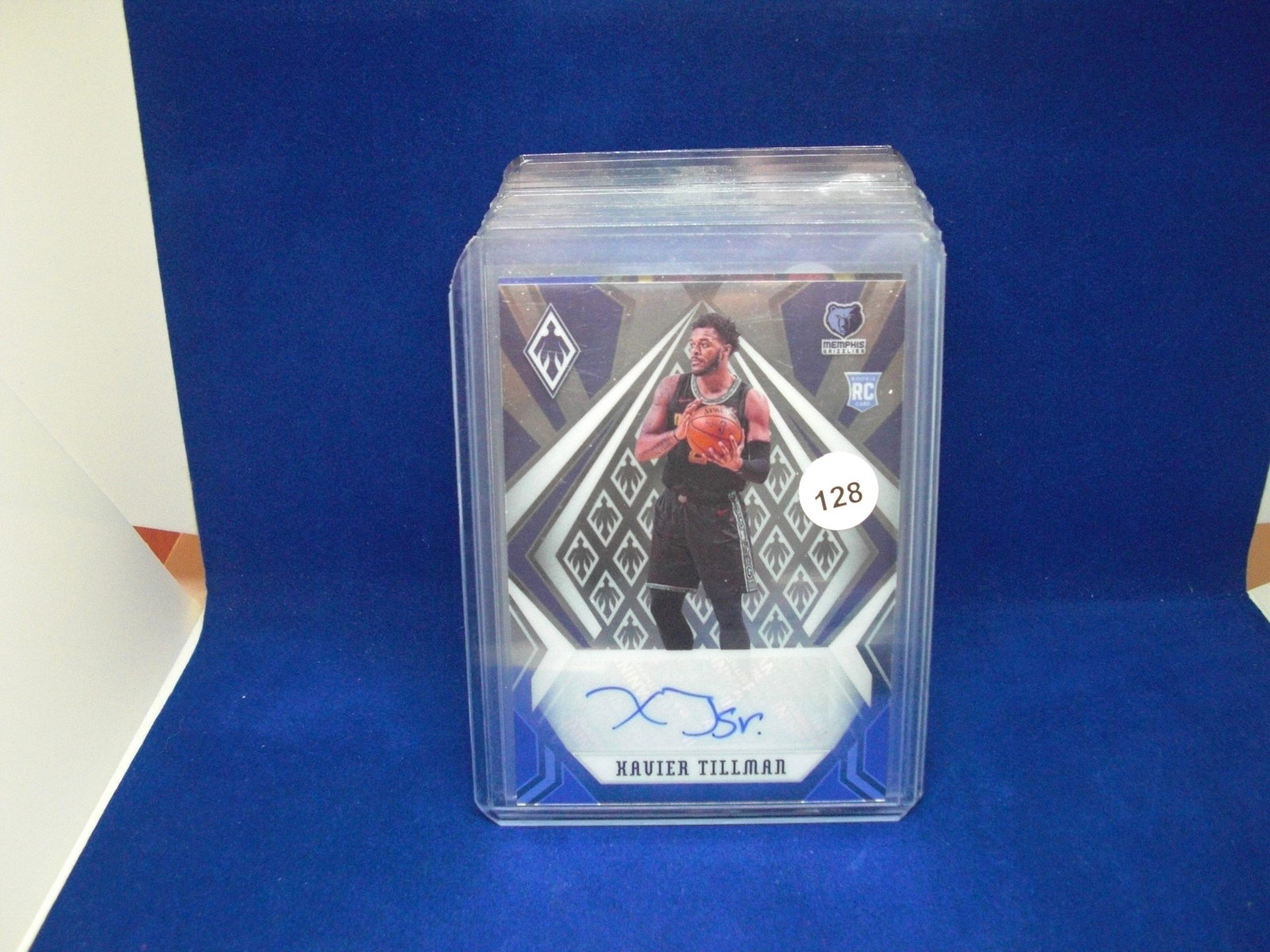 xavier tillman auto rookie: in top loader