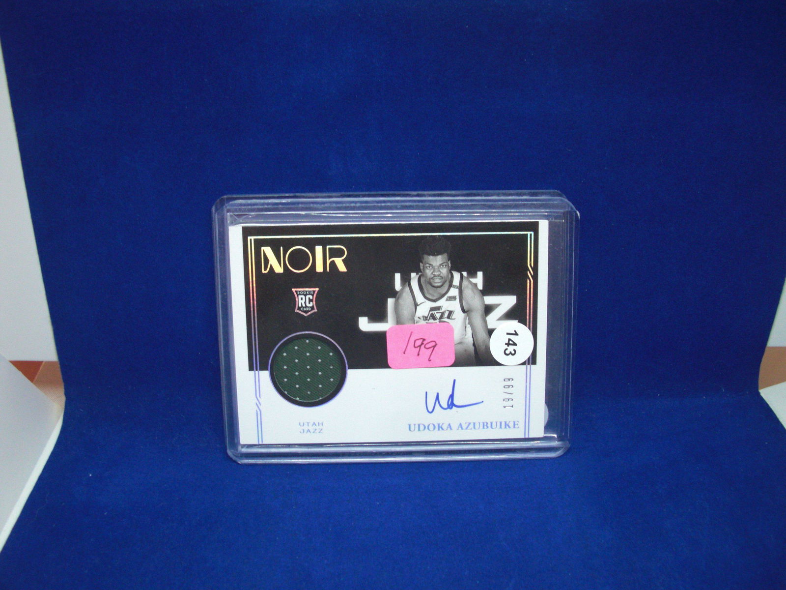 udoka azubuike auto rookie jersey #19/99 (1 of 1)