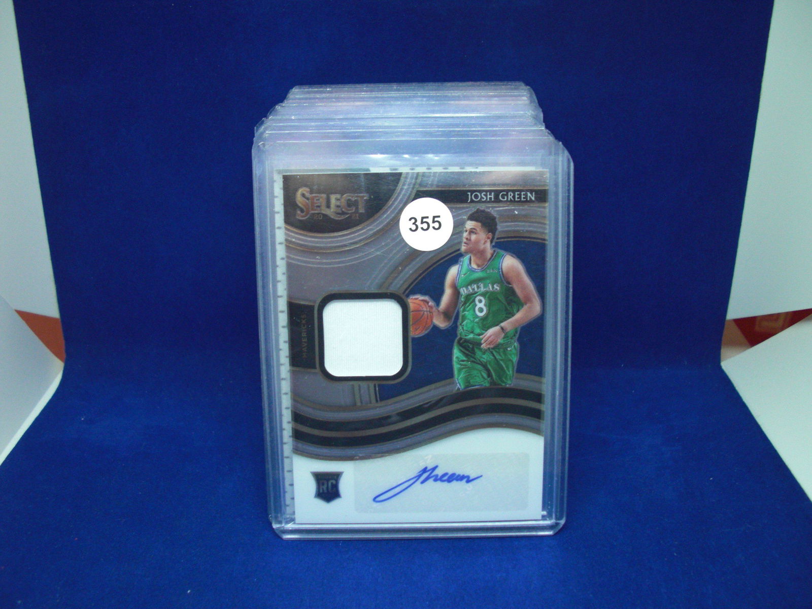 josh green select auto/jersey rookie (1 of 1)