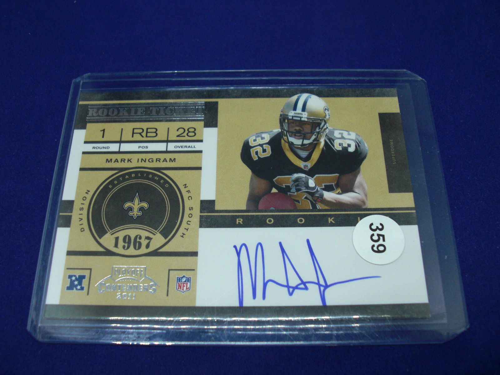 mark ingram auto rookie (1 of 1)