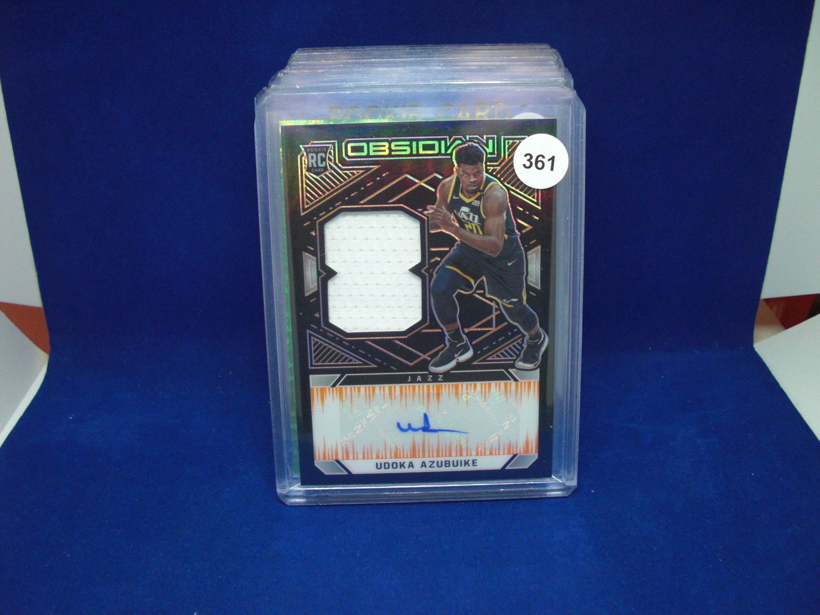 udoka azubuike auto/jersey rookie obsidian #35/35 (1 of 1)