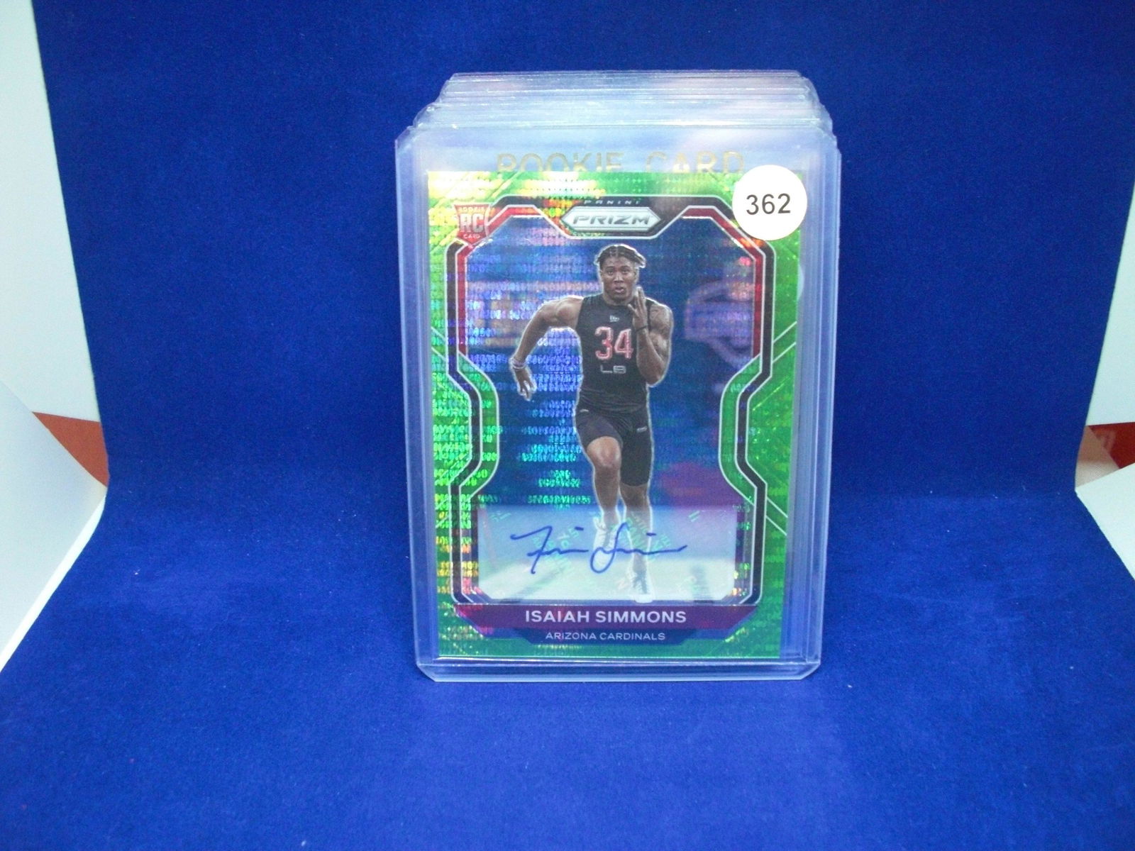 isaiah simmons green rookie auto (1 of 1)