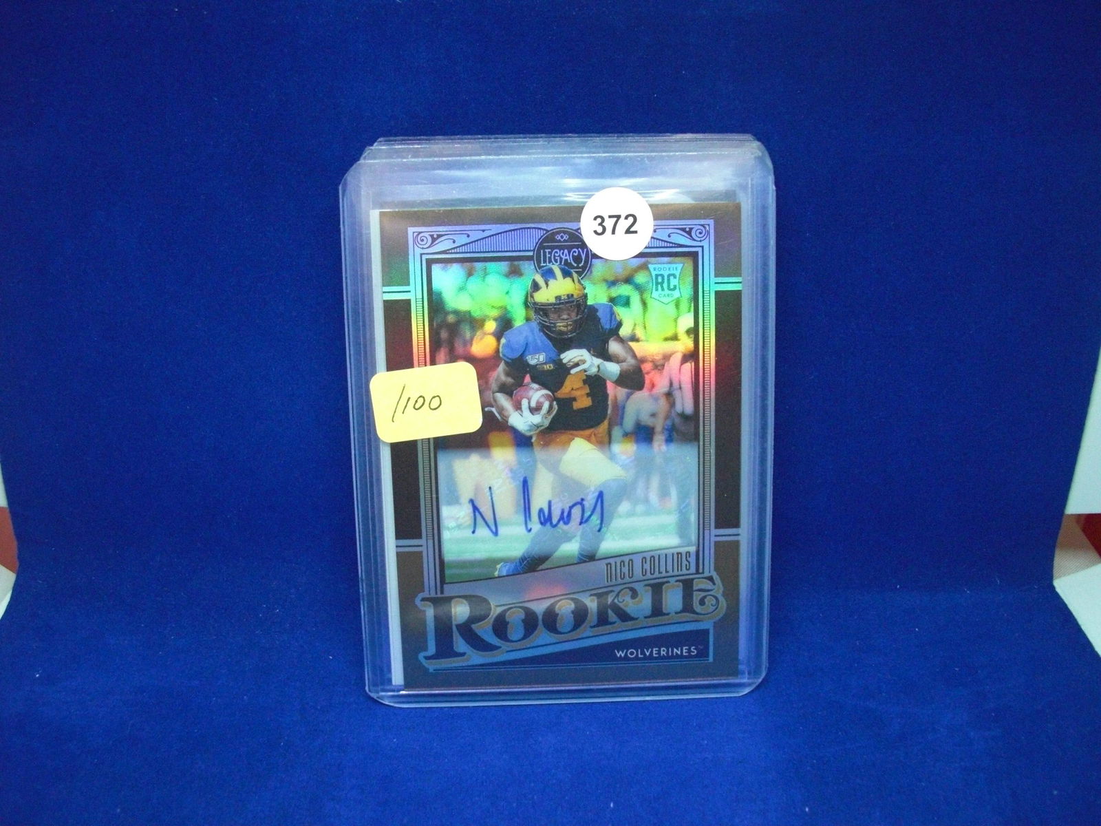 nico collins auto rookie #3/100 (1 of 1)