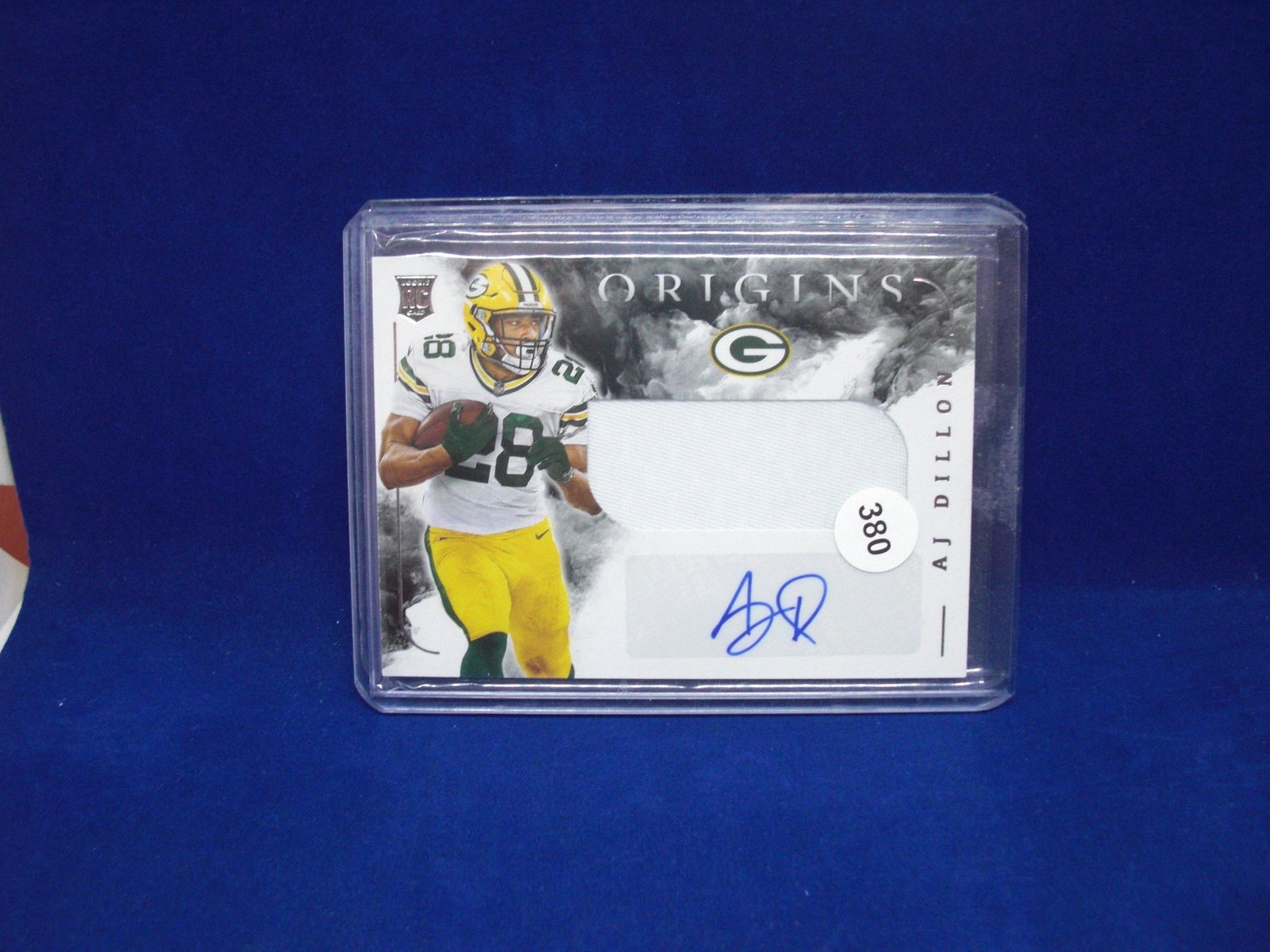 aj dillon auto/jersey rookie origins (1 of 1)