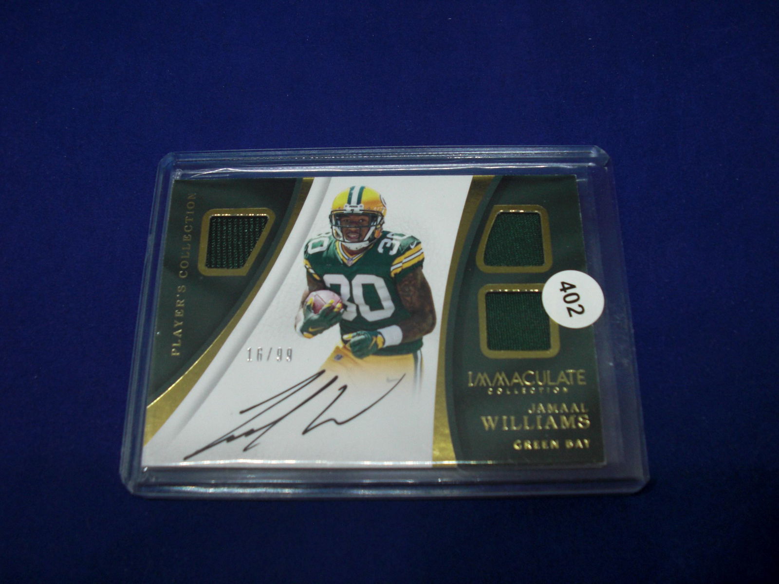 jamaal williams auto/jersey #16/99 (1 of 1)