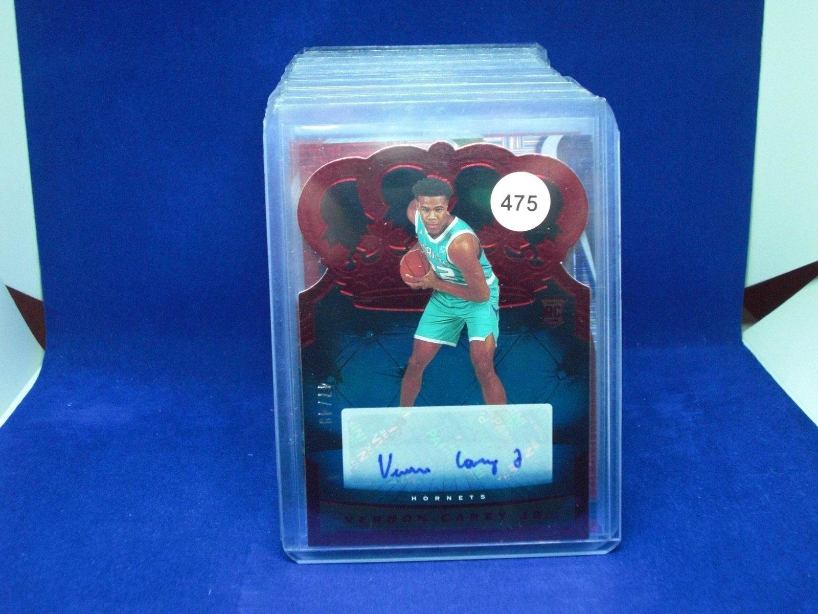vernon carey jr auto red #47/49 (1 of 1)