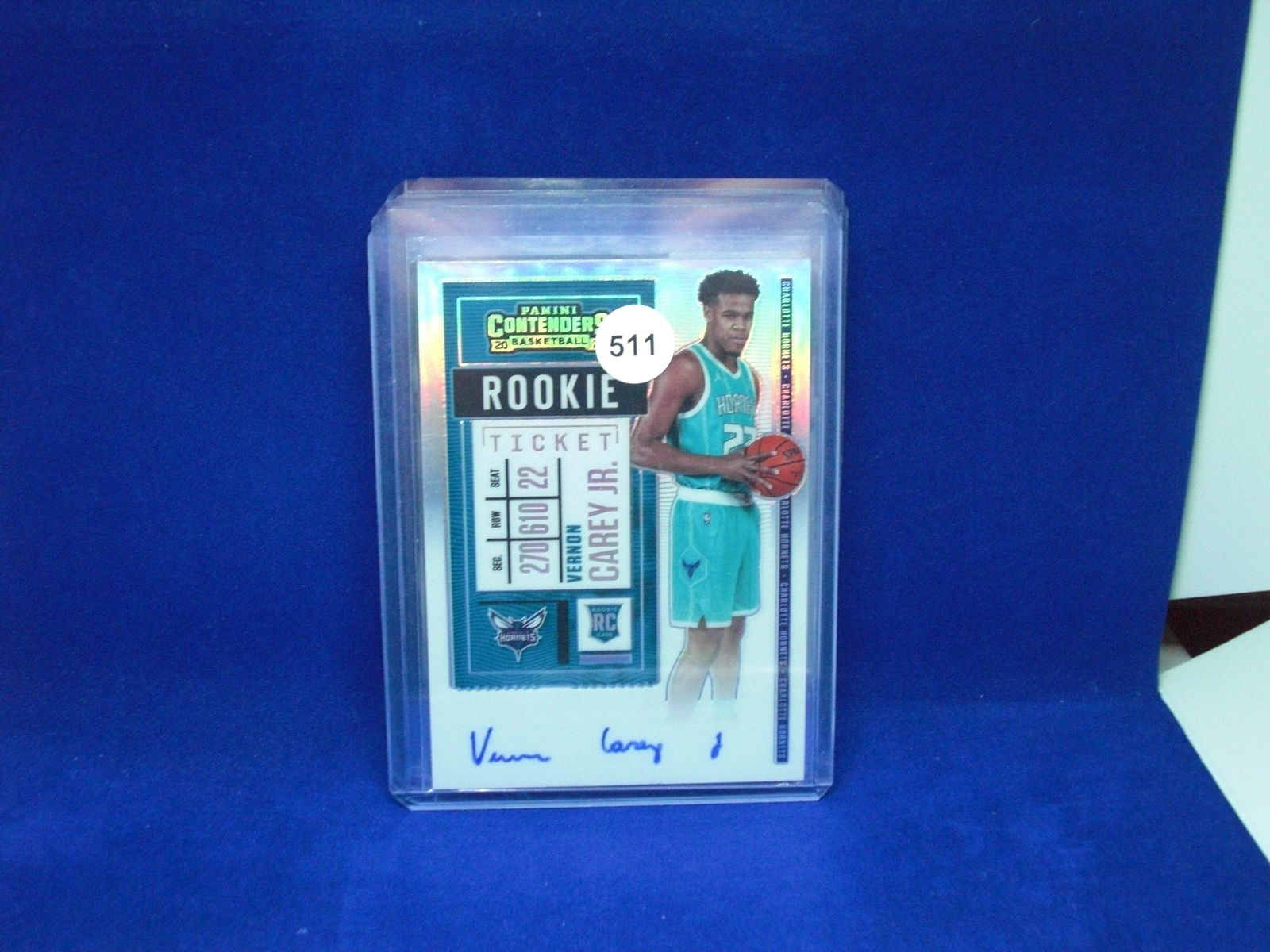 vernon carey jr rookie auto (1 of 1)