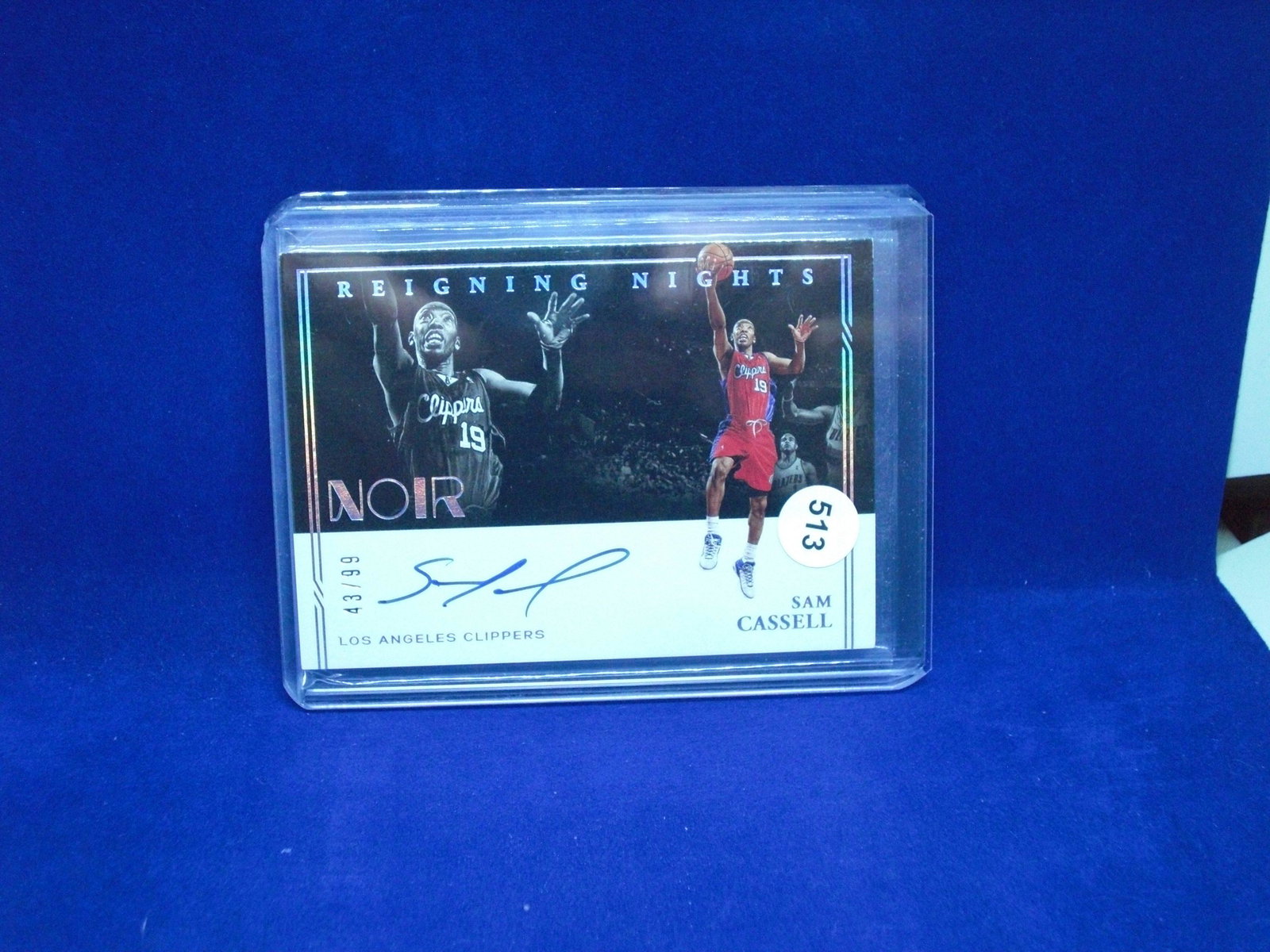 sam cassell auto #43/99: in top loader