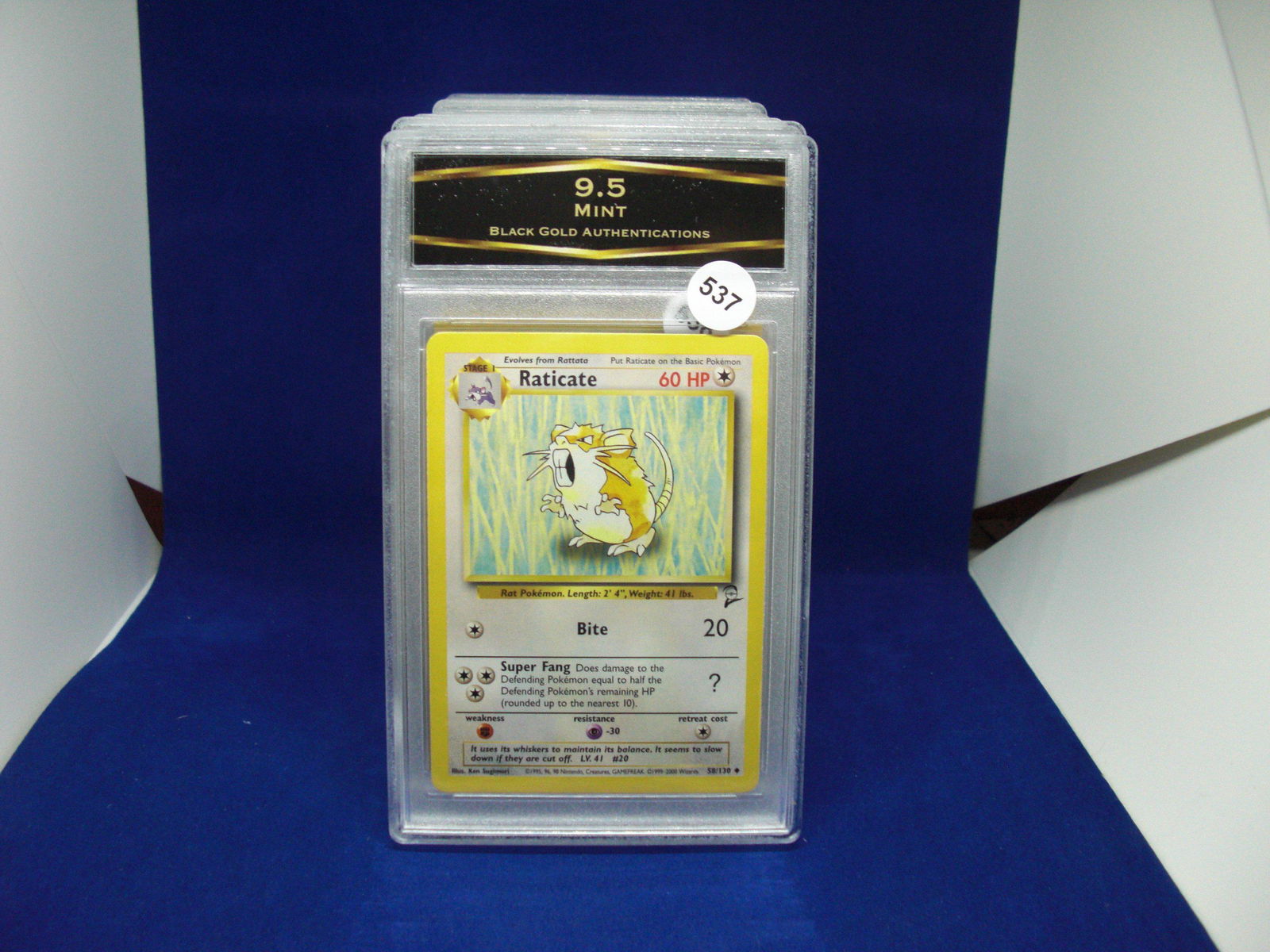 bga graded pokemon raticate mint 9.5 (1 of 1)