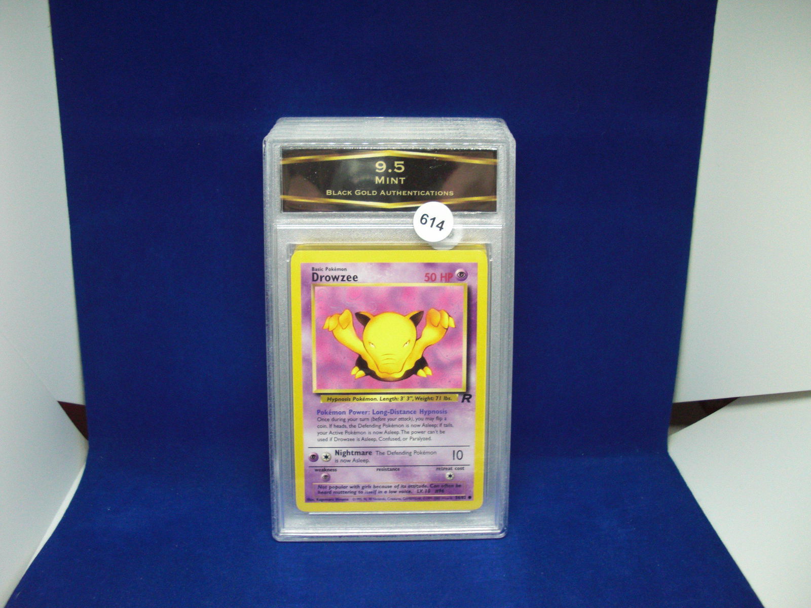 bga graded pokemon mint 9.5 drowzee (1 of 1)
