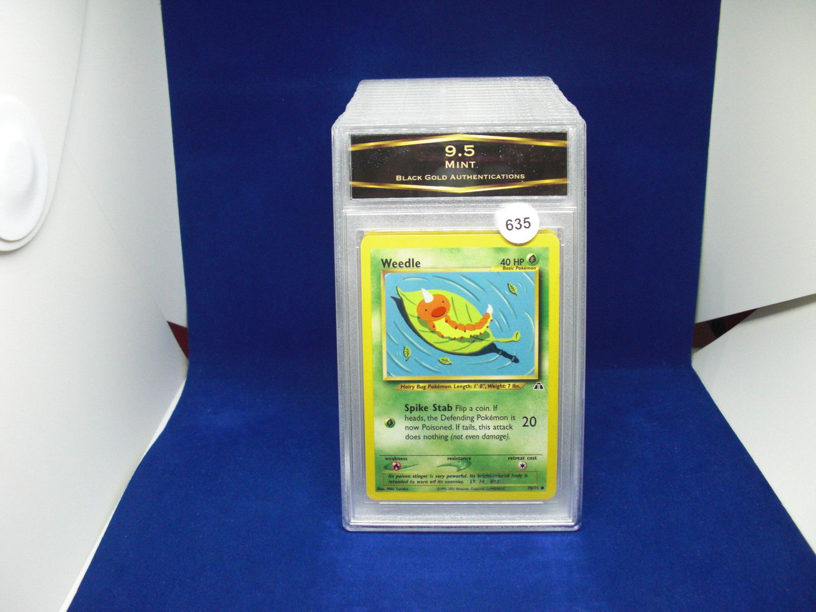 bga graded pokemon mint 9.5 weedle (1 of 1)