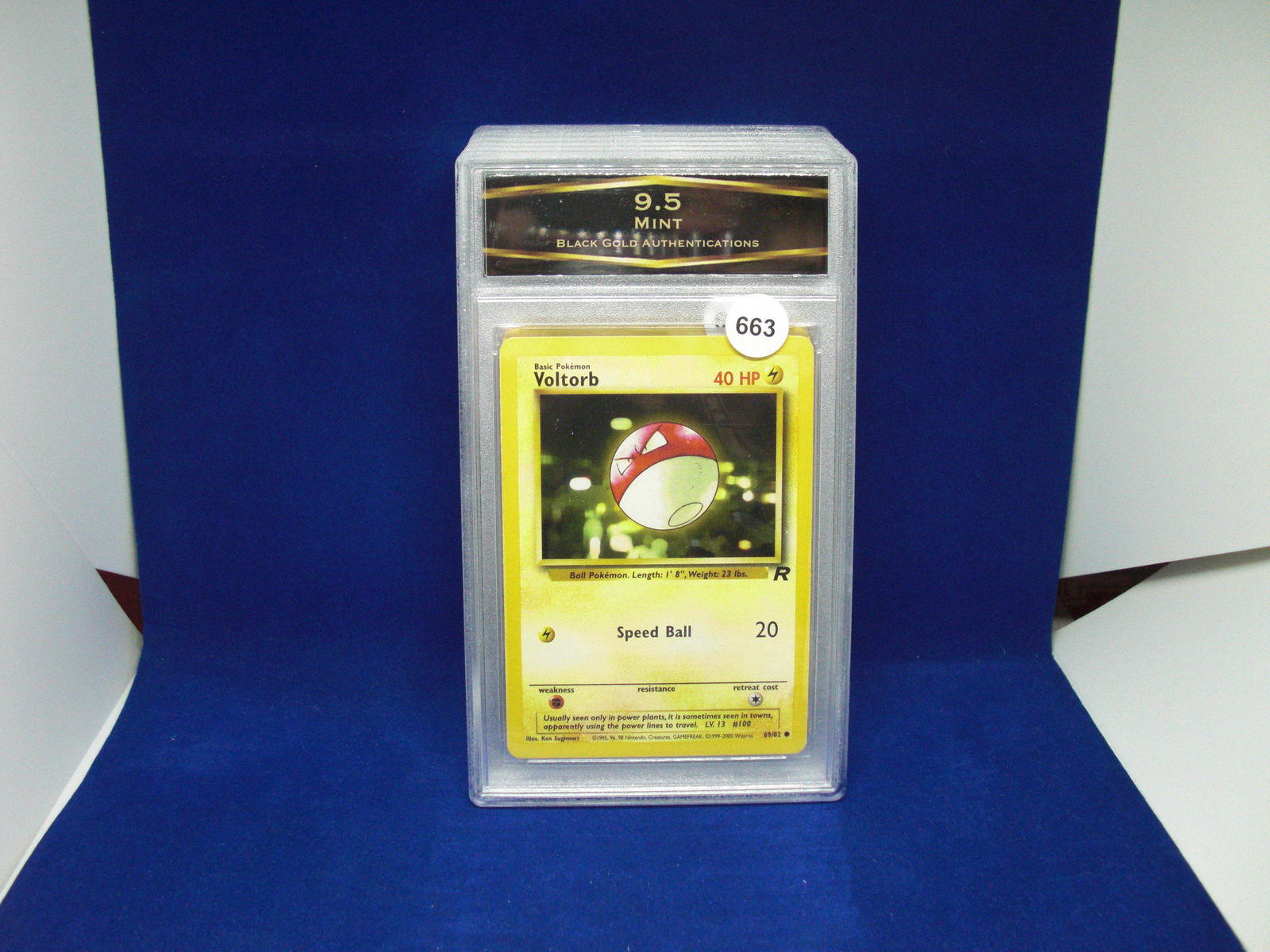bga graded pokemon mint 9.5 voltorb (1 of 1)
