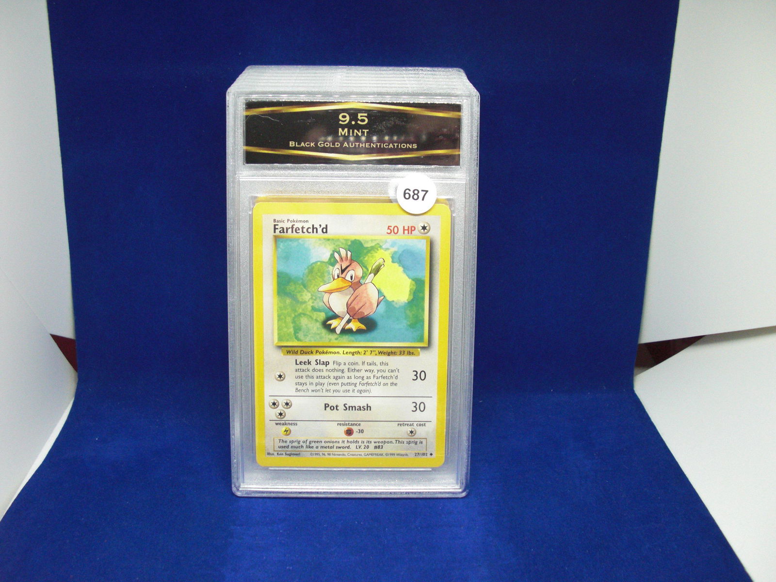 bga graded pokemon mint 9.5 farfetch'd (1 of 1)