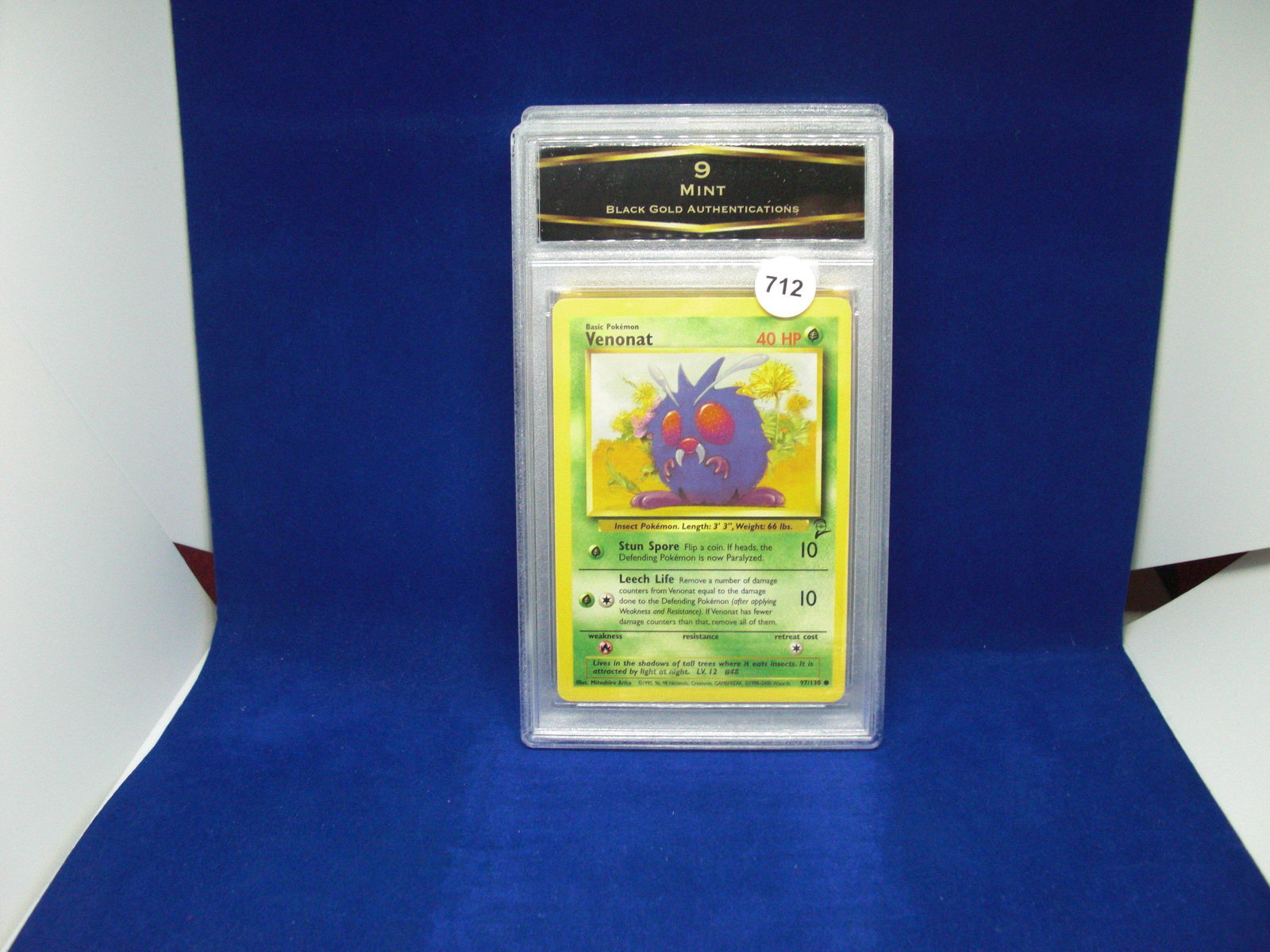 bga graded pokemon mint 9 venonat (1 of 1)