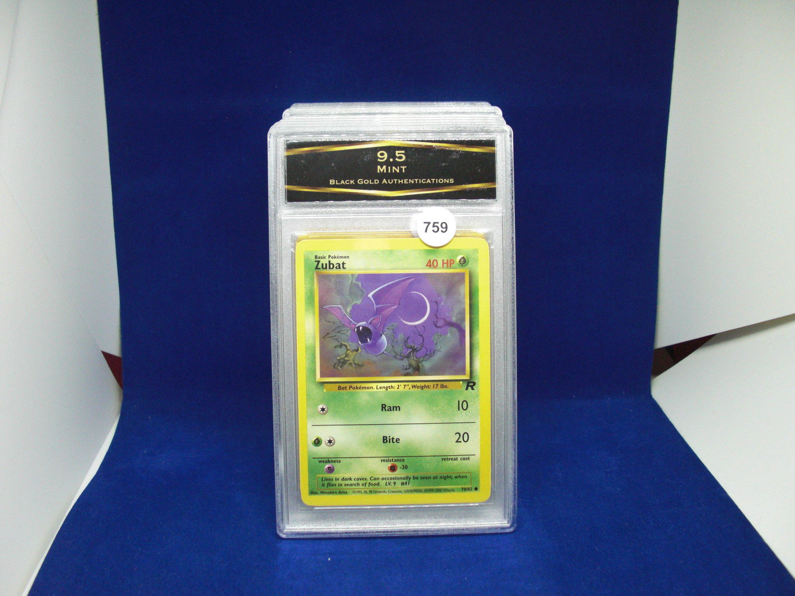 bga graded pokemon mint 9.5 zubat (1 of 1)
