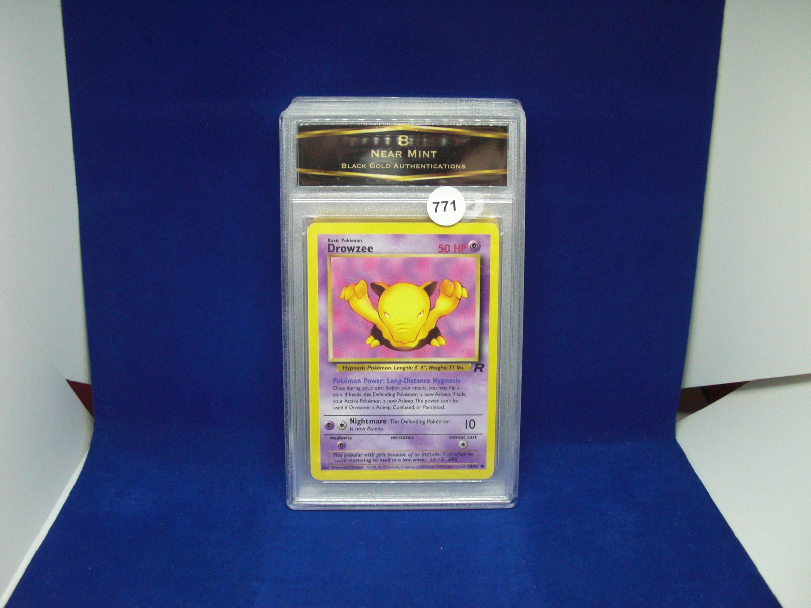 bga graded pokemon mint 8 drowzee (1 of 1)
