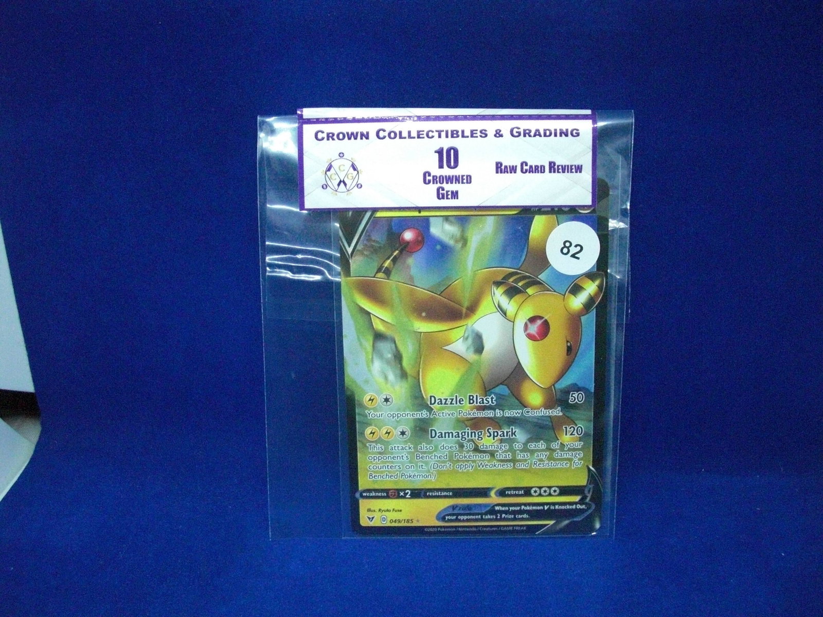 ampharos pokemon cc@c raw review mint 10: raw review mint 10