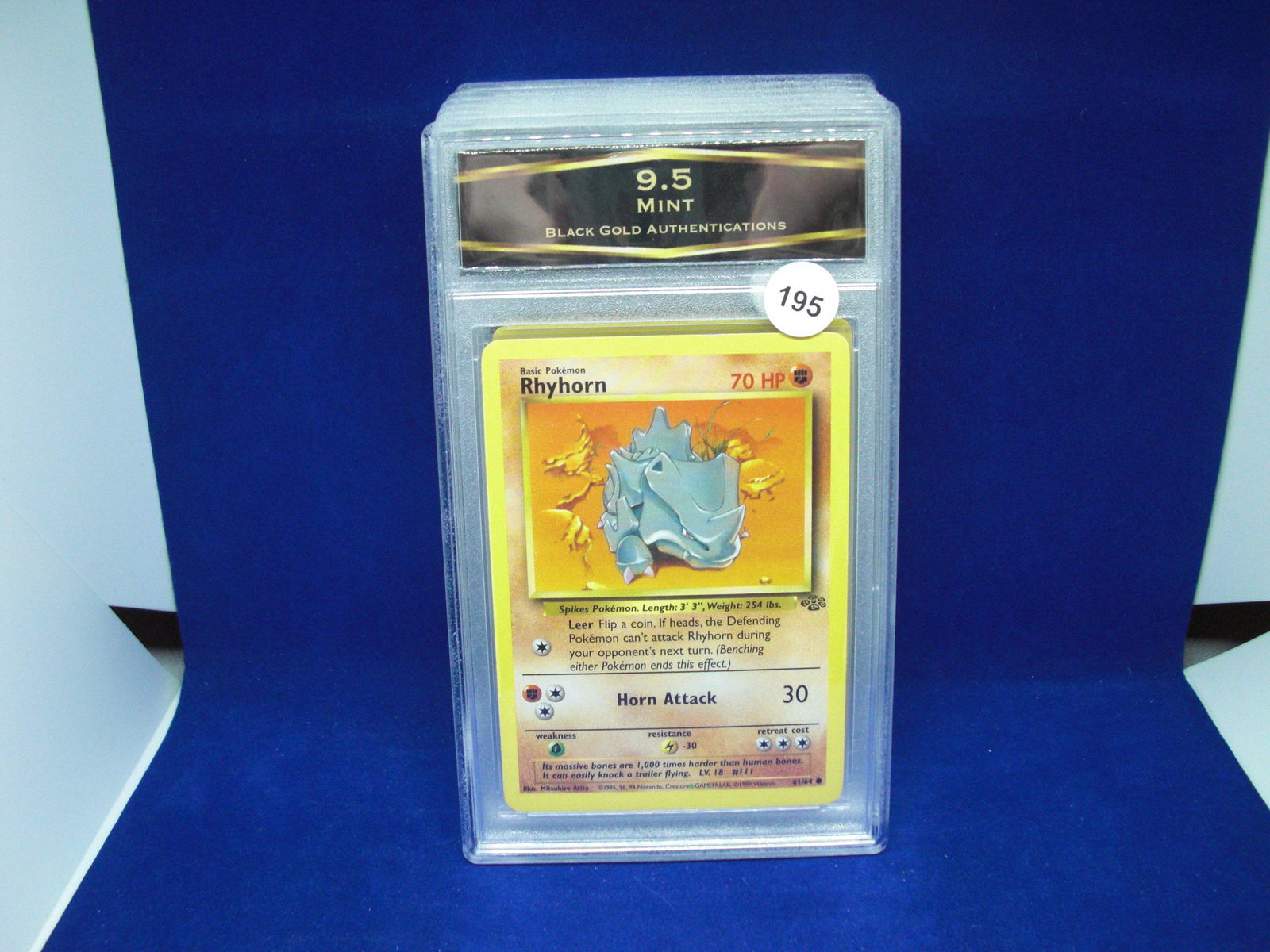 bga graded mint 9.5 pokemon rhyorn (1 of 1)