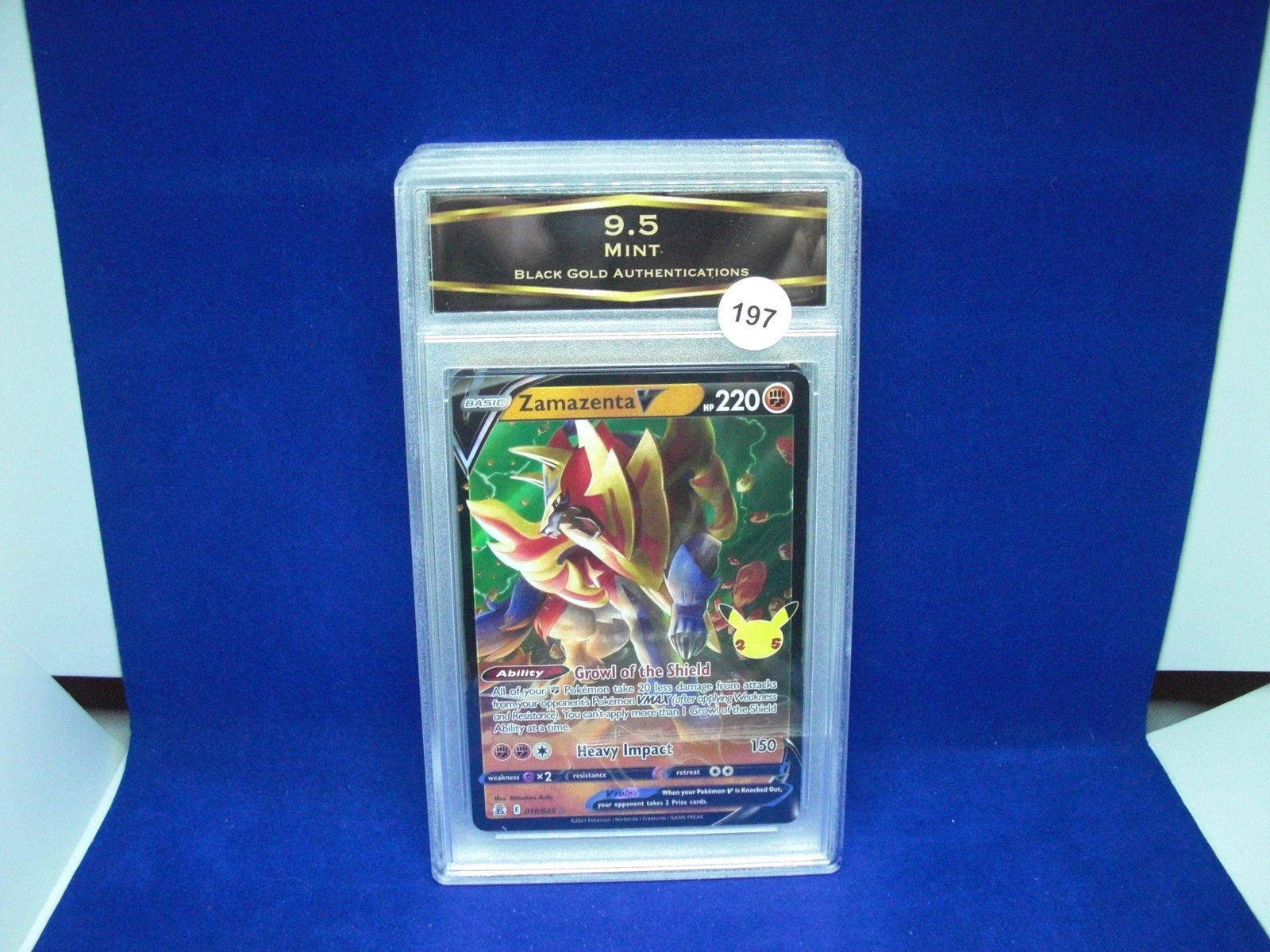 bga graded mint 9.5 pokemon zamazentav (1 of 1)