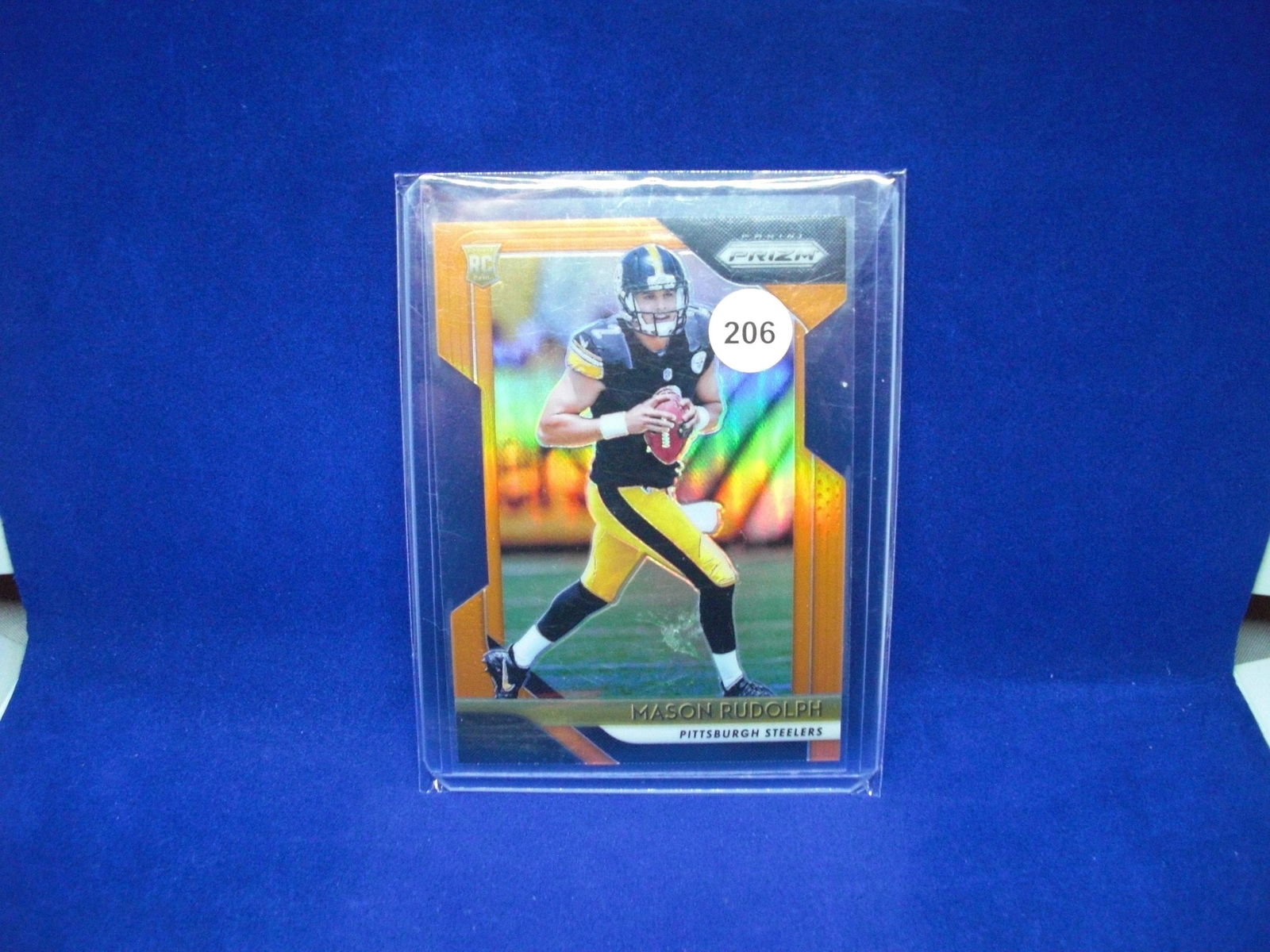 mason rudolph orange die cut rookie prizm #52/249 (1 of 1)
