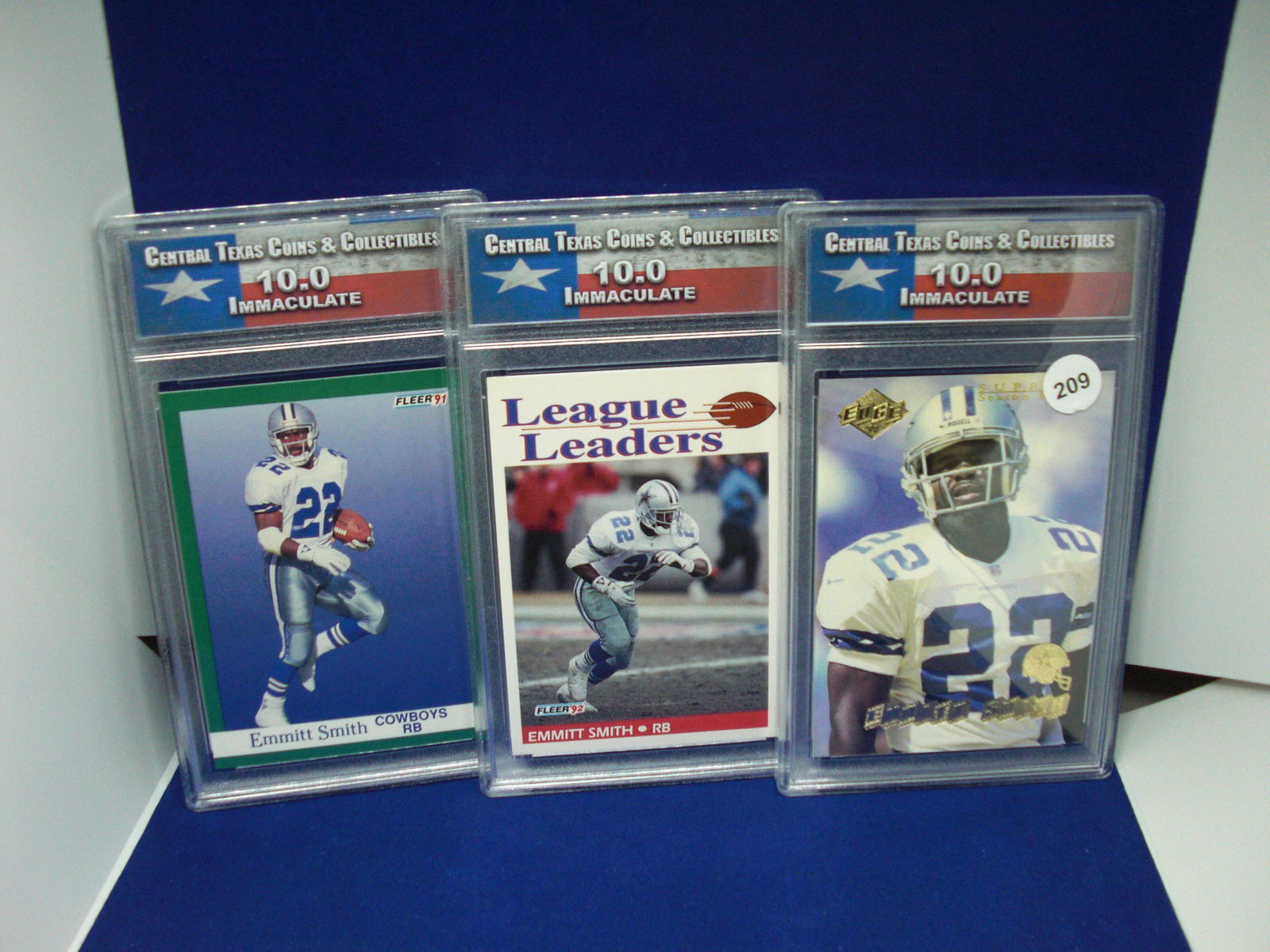 lot of 3 ctcc graded emmitt smiths (1 of 1)