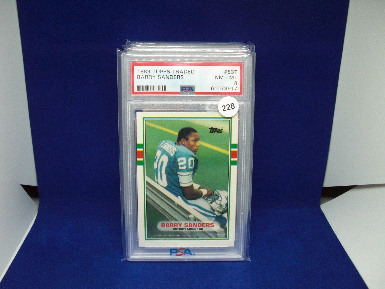 psa graded mint 8 barry sanders (1 of 1)