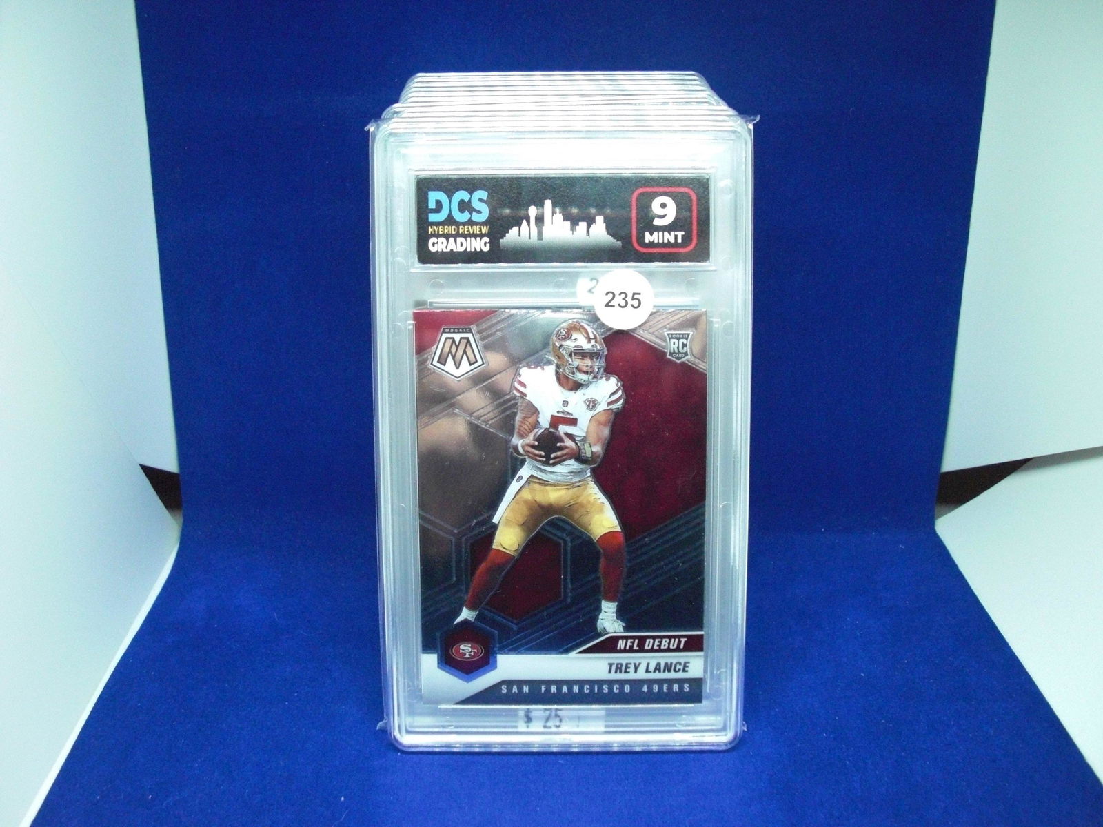 dcs graded mint 9 trey lance rookie (1 of 1)