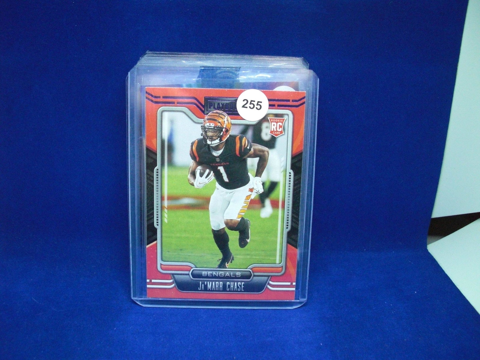 ja'marr chase rookie: in top loader